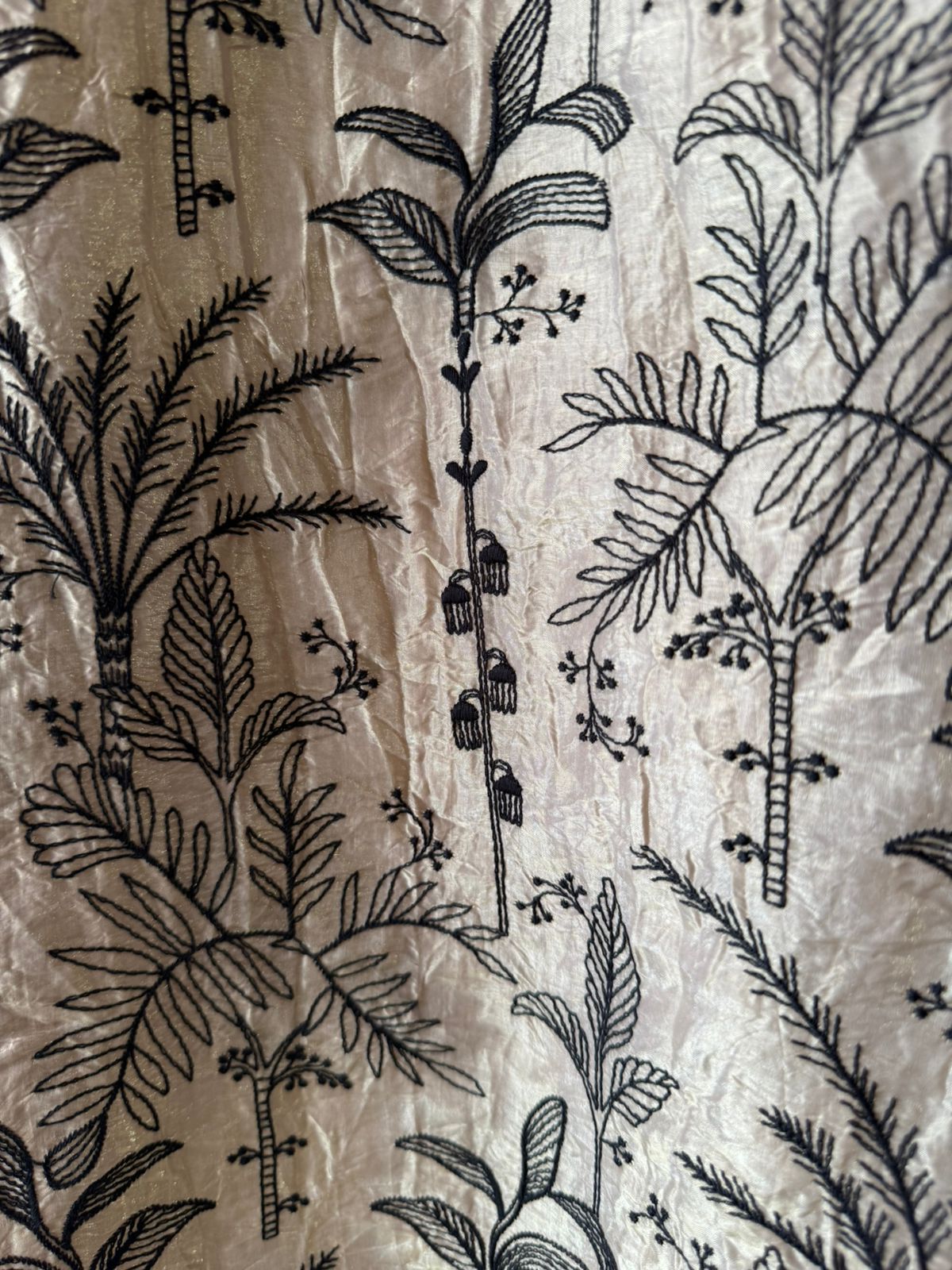 Pure crushed glass tissue shirt