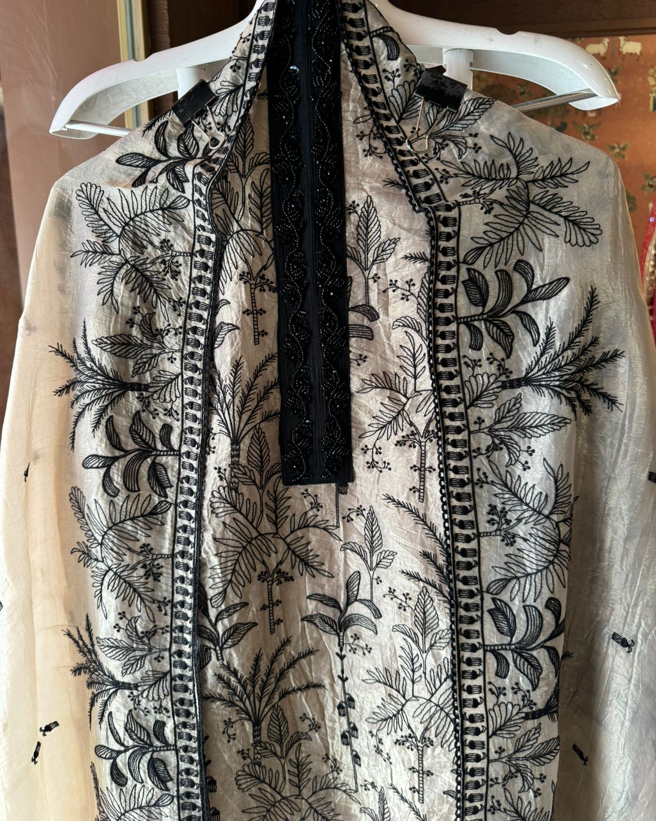 Pure crushed glass tissue shirt