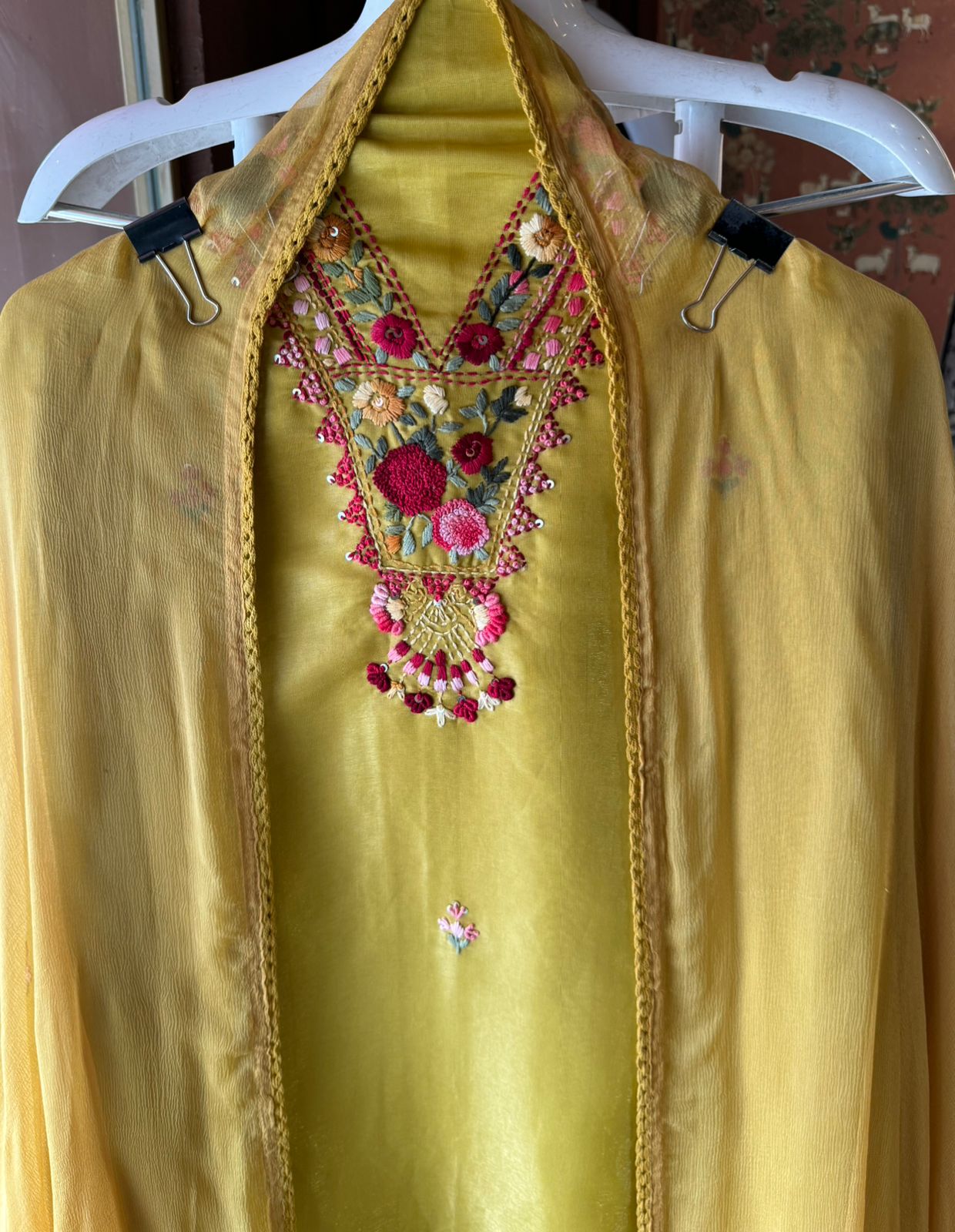 Shimmer silk muslin kurta