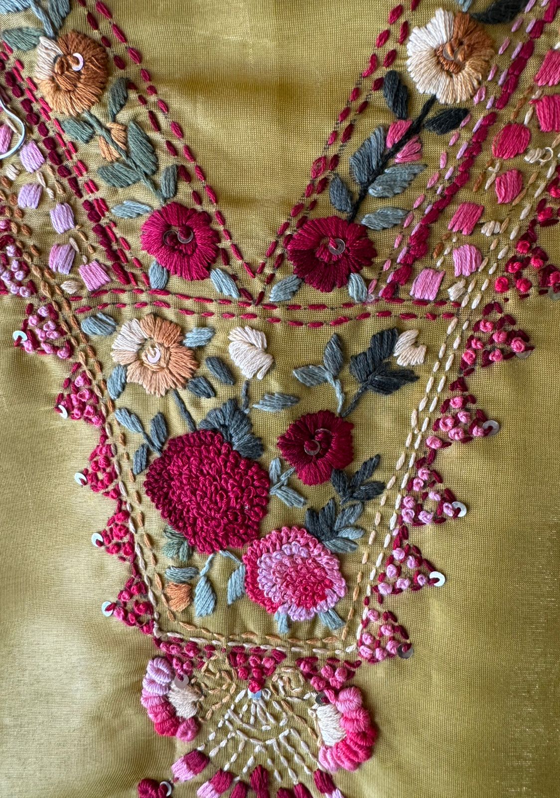 Shimmer silk muslin kurta