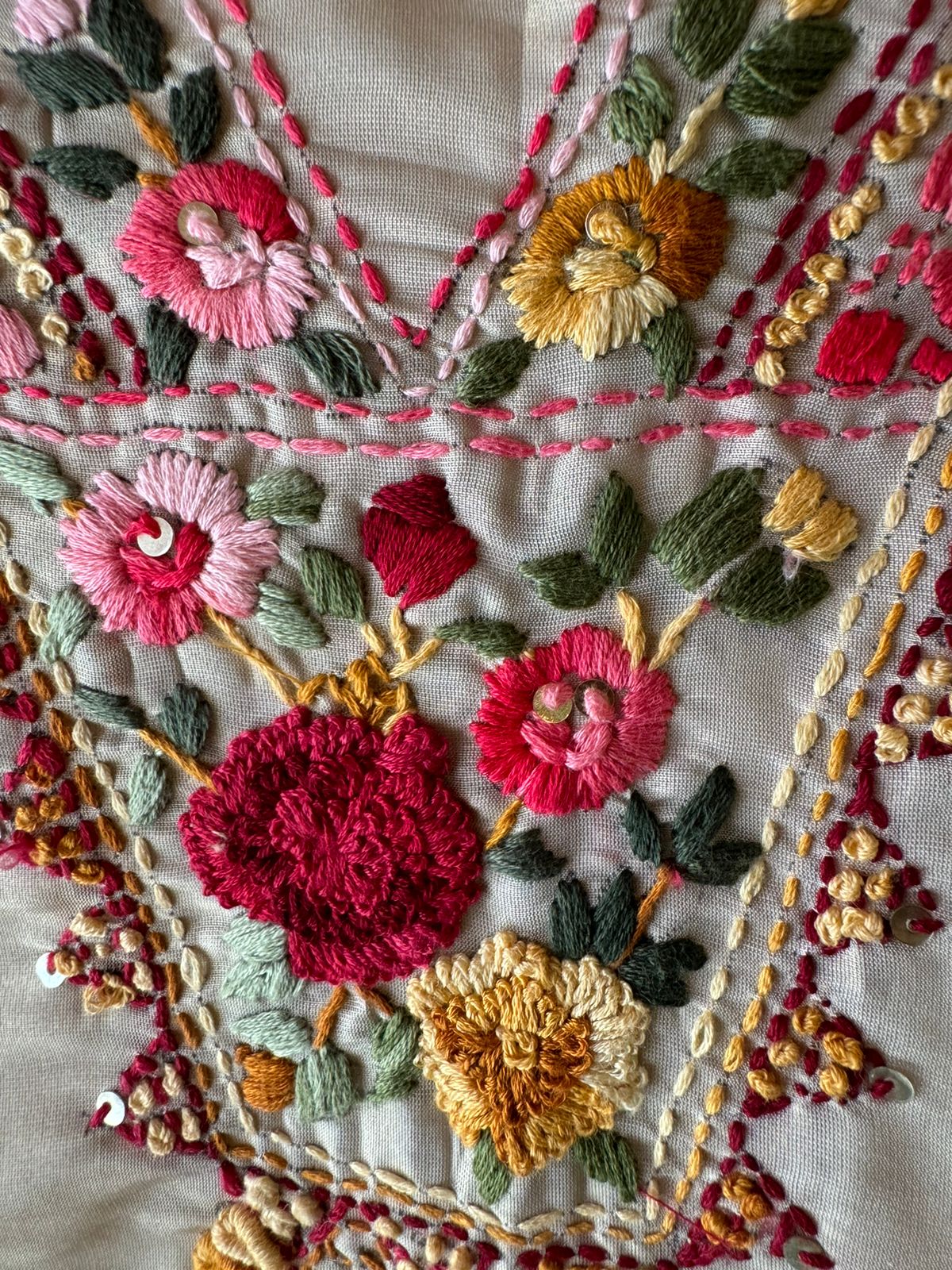 Shimmer silk muslin kurta