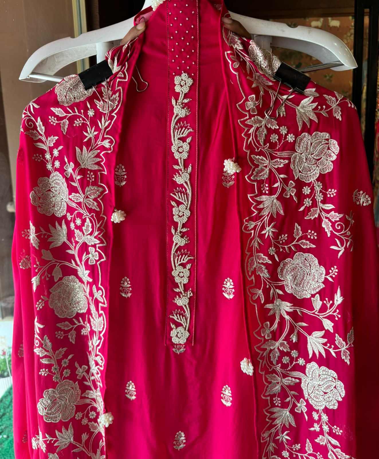 Soft organza Unstitched Suit