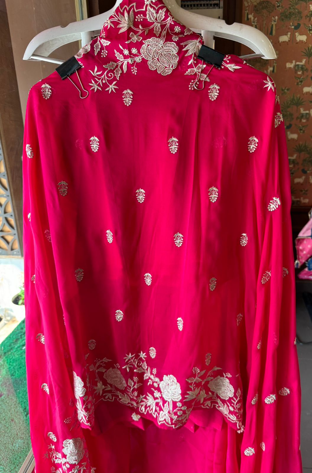 Soft organza Unstitched Suit