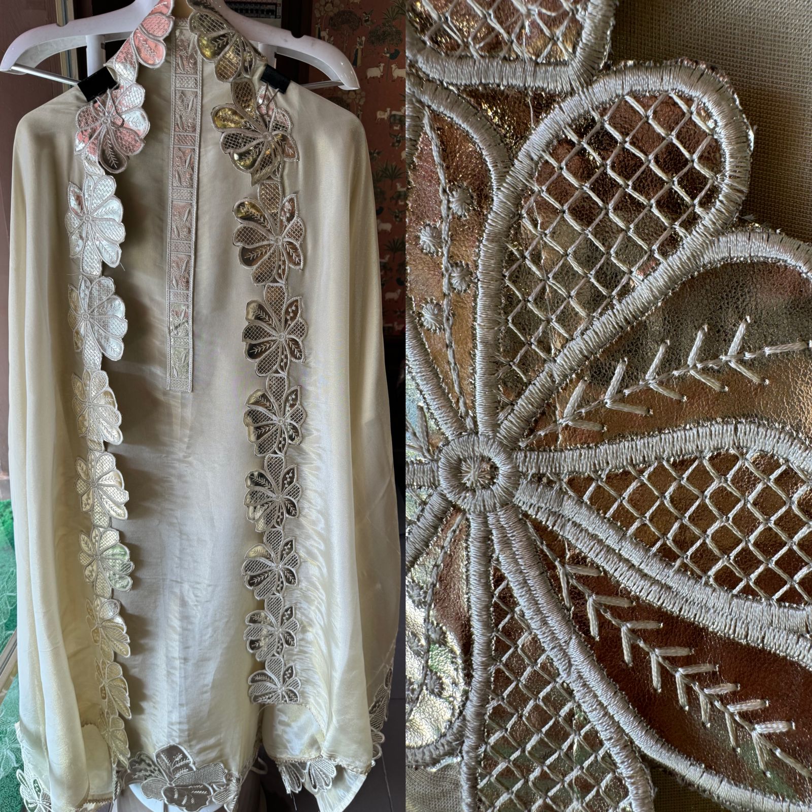 Soft tissue unstitched full size shirt