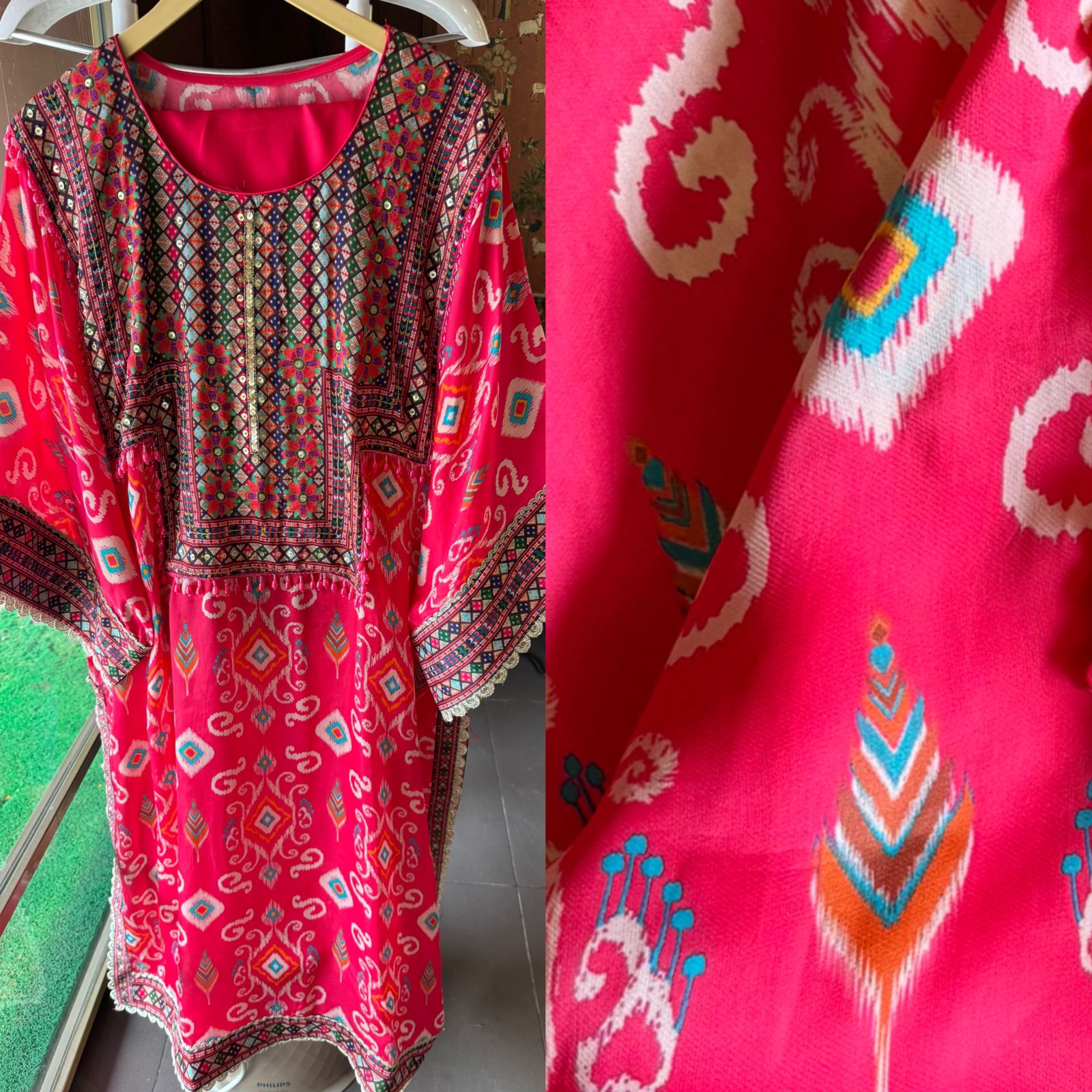 SHOP OUR NEW DESIGN IN STITCHED COLLECTION WITH IKKAT PRINT