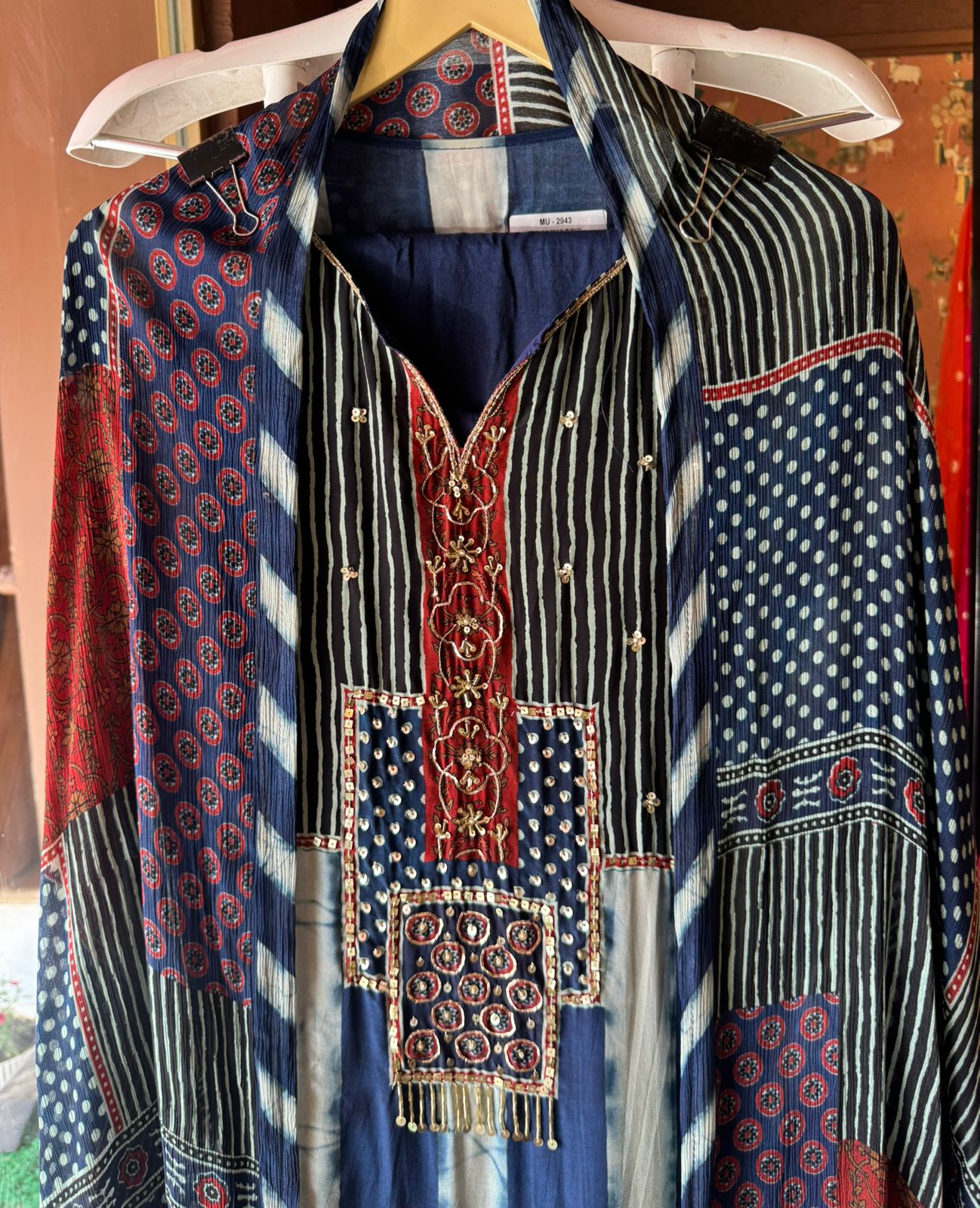 Pure Crepe Tye and Dye concept In unstitched