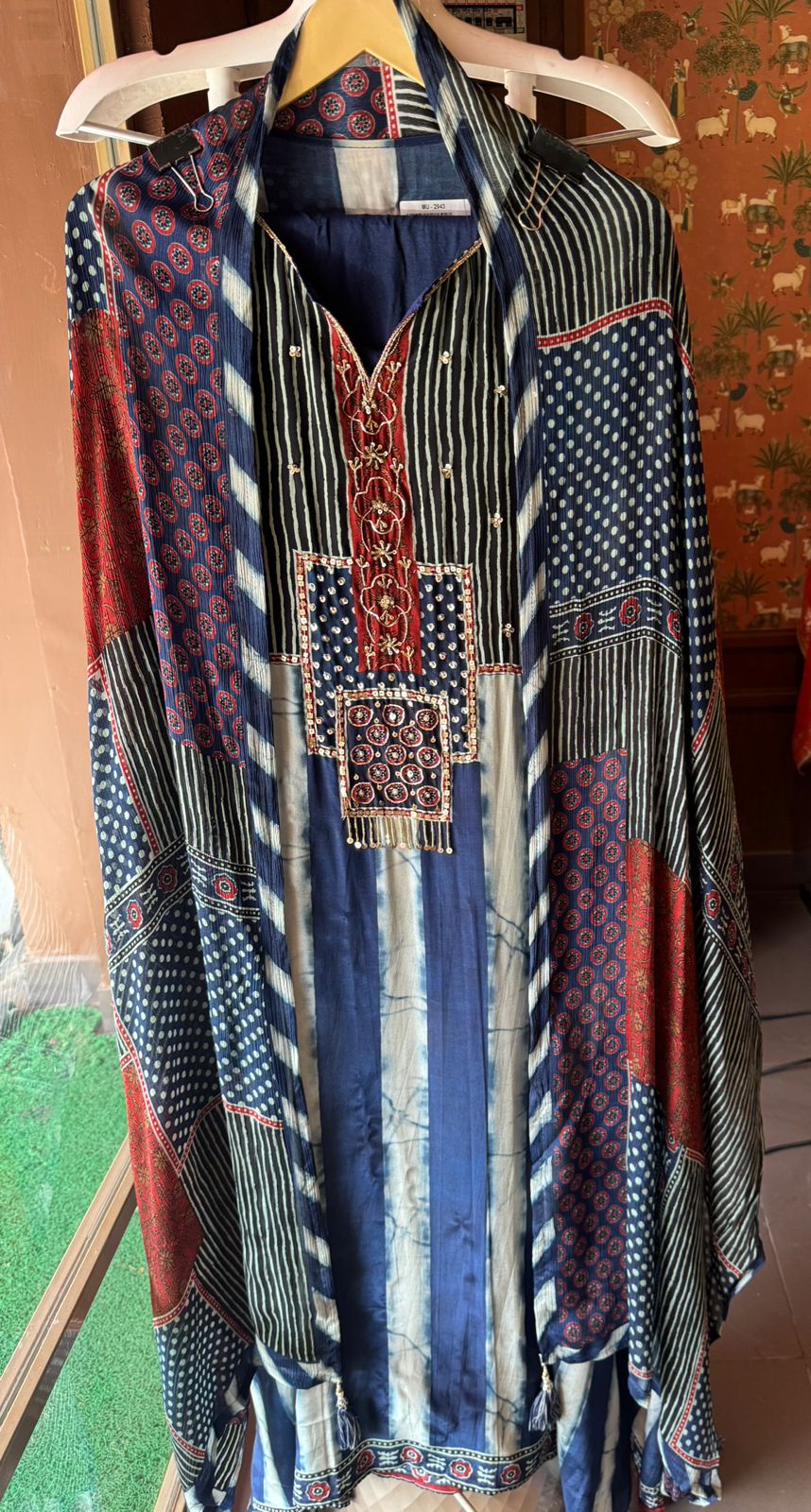 Pure Crepe Tye and Dye concept In unstitched