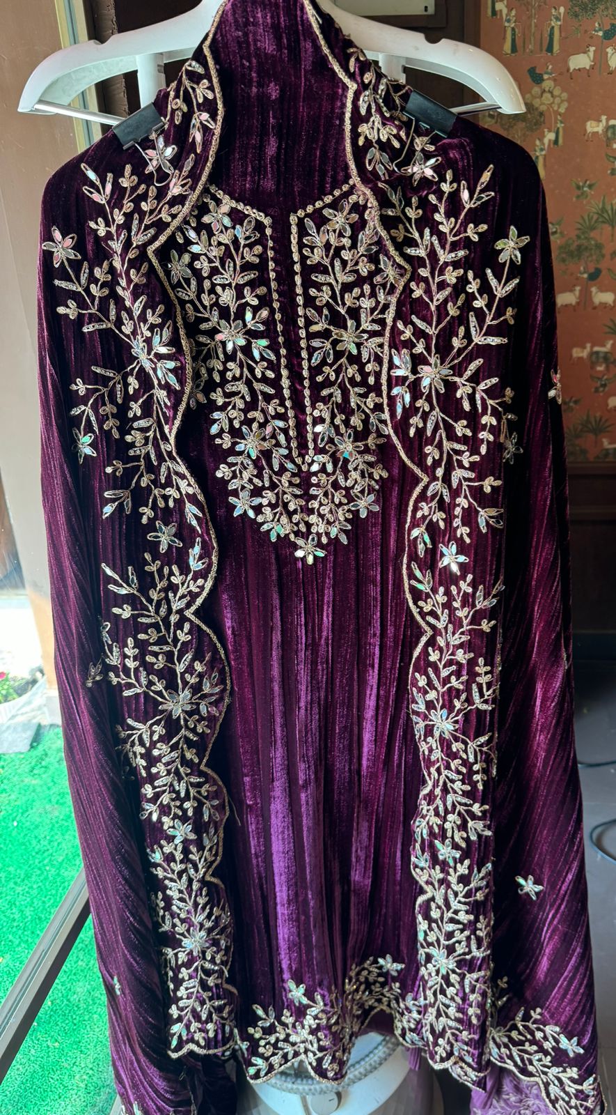 SHOP OUR BEST SELLING CRUSHED VELVET MIRROR WORK SUITS