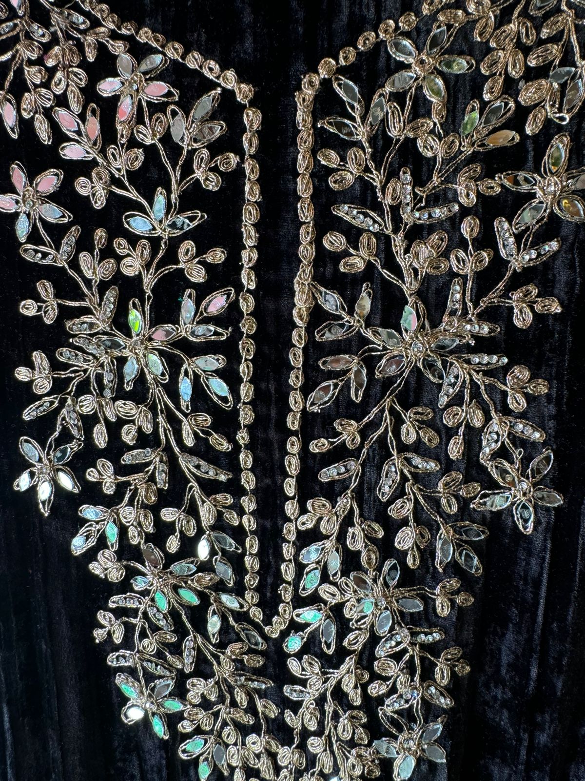 SHOP OUR BEST SELLING CRUSHED VELVET MIRROR WORK SUITS