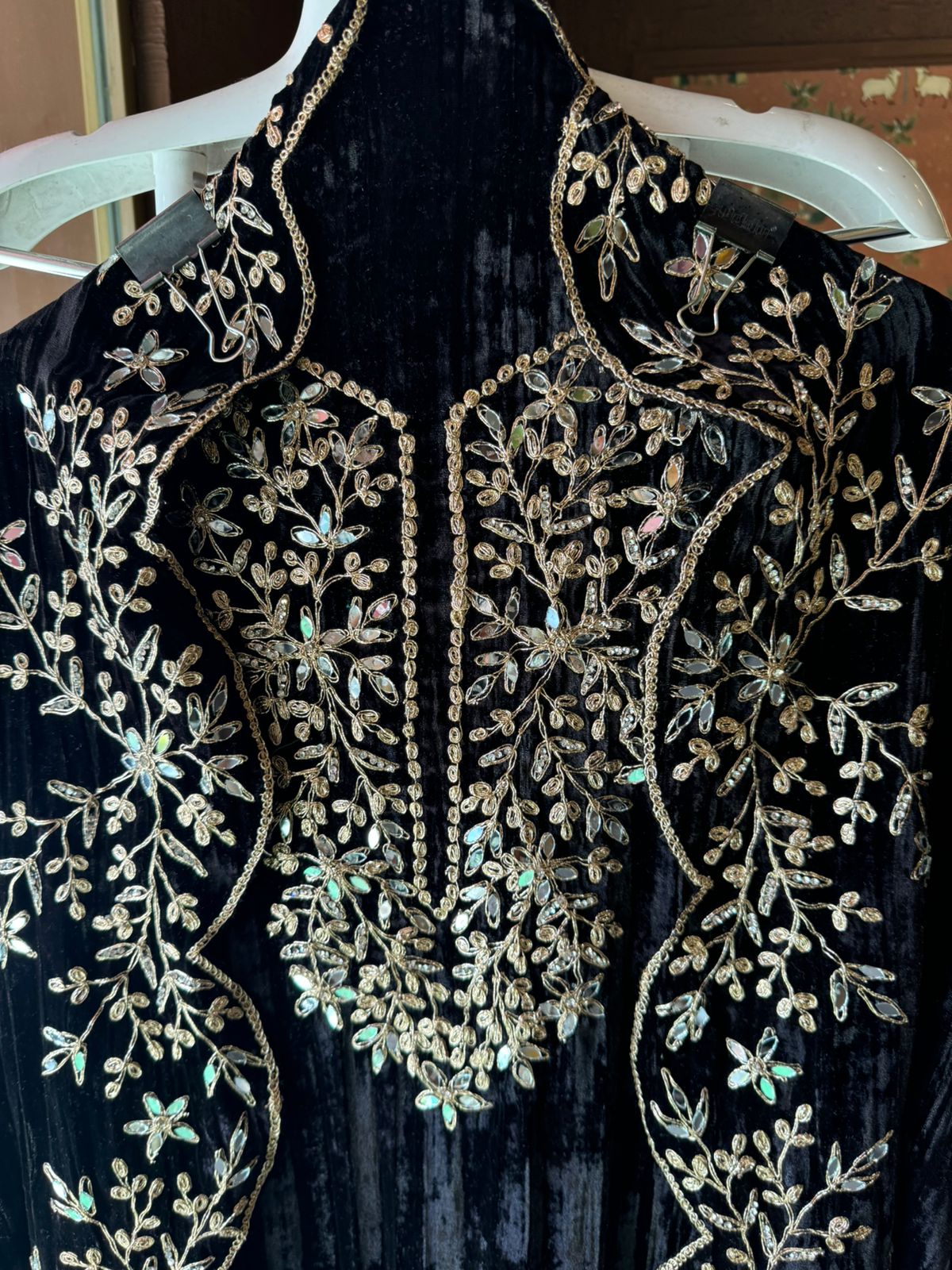 SHOP OUR BEST SELLING CRUSHED VELVET MIRROR WORK SUITS