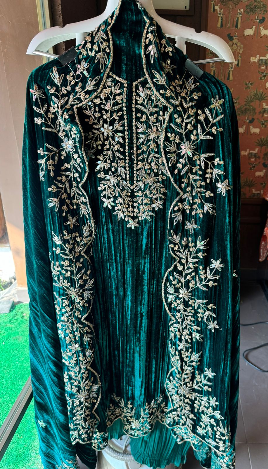 SHOP OUR BEST SELLING CRUSHED VELVET MIRROR WORK SUITS