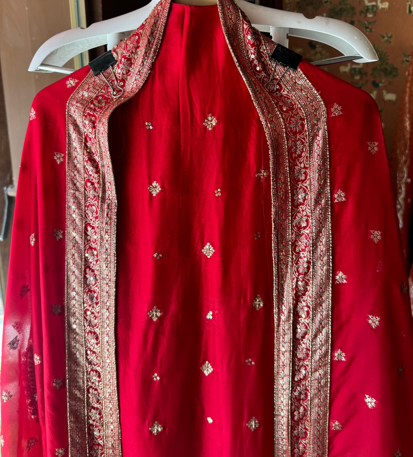 Soft organza Silk Unstitched full size suit