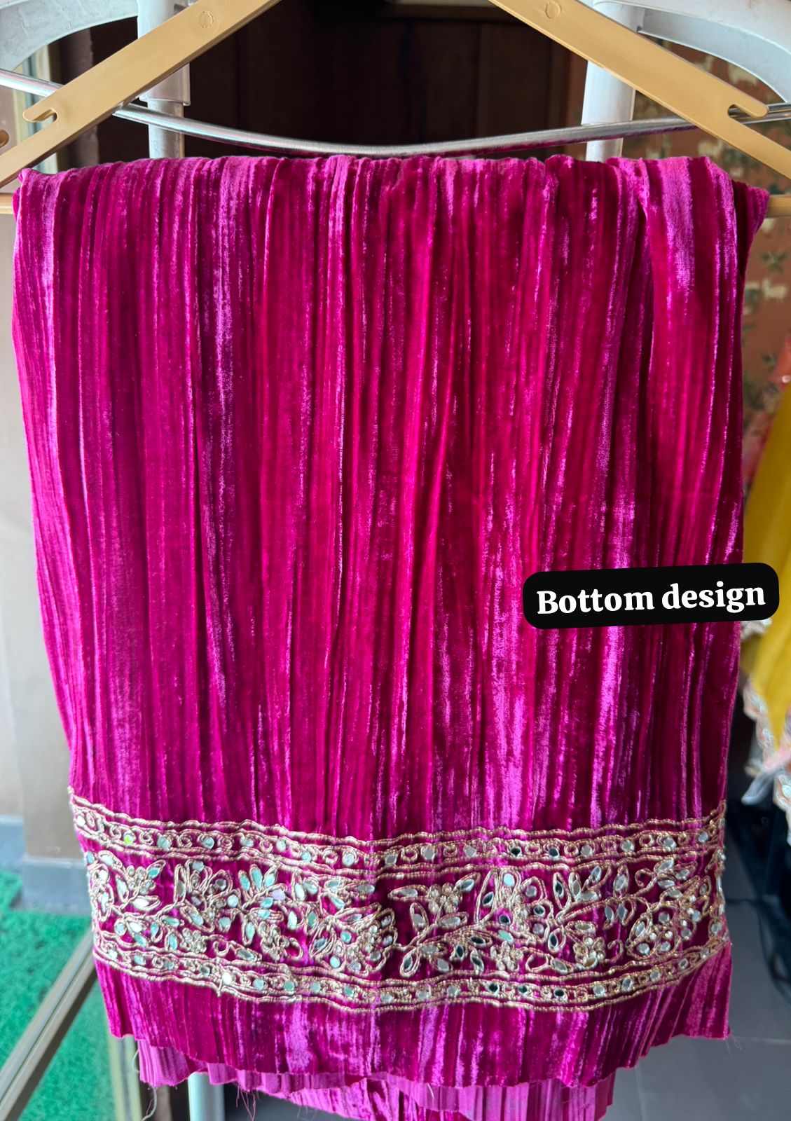 SHOP OUR BEST SELLING CRUSHED VELVET MIRROR WORK SUITS