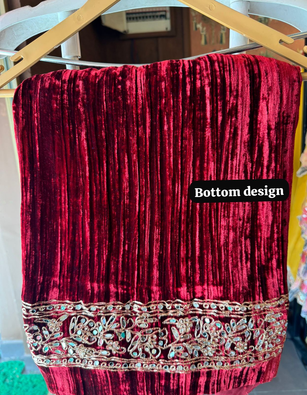 SHOP OUR BEST SELLING CRUSHED VELVET MIRROR WORK SUITS