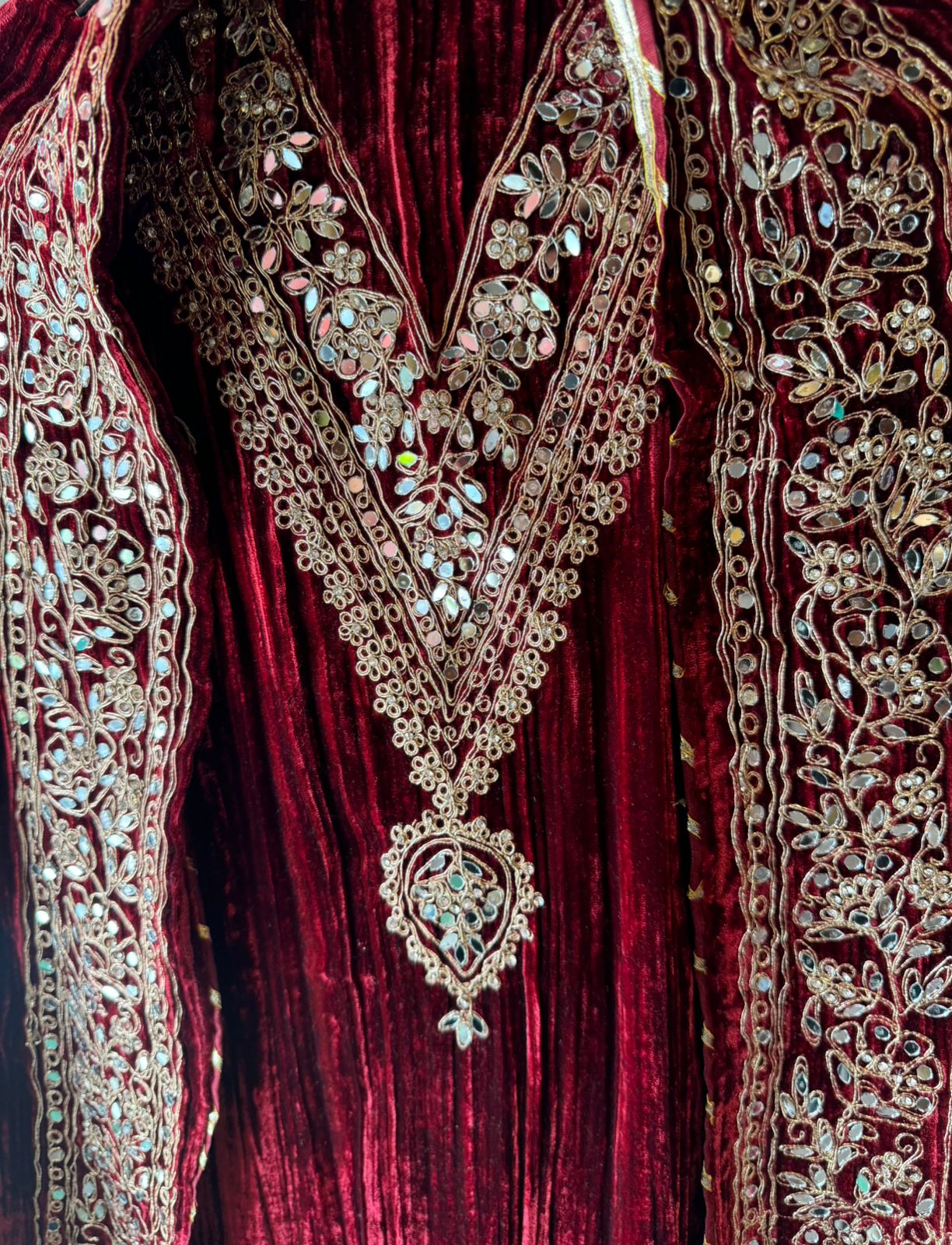 SHOP OUR BEST SELLING CRUSHED VELVET MIRROR WORK SUITS