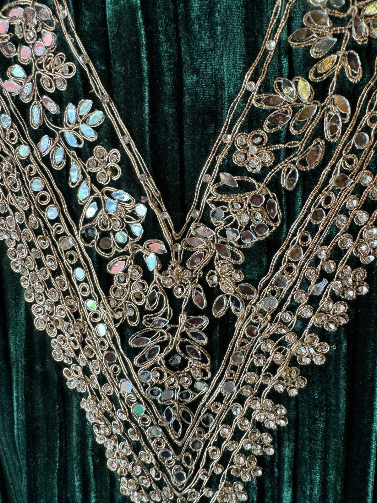 SHOP OUR BEST SELLING CRUSHED VELVET MIRROR WORK SUITS