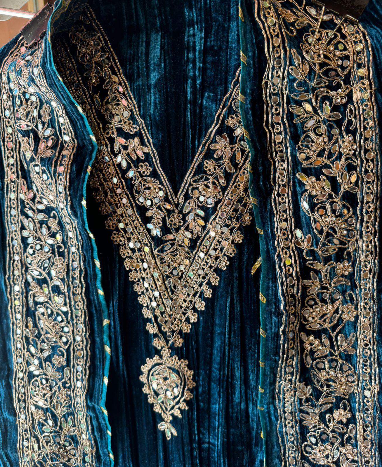 SHOP OUR BEST SELLING CRUSHED VELVET MIRROR WORK SUITS