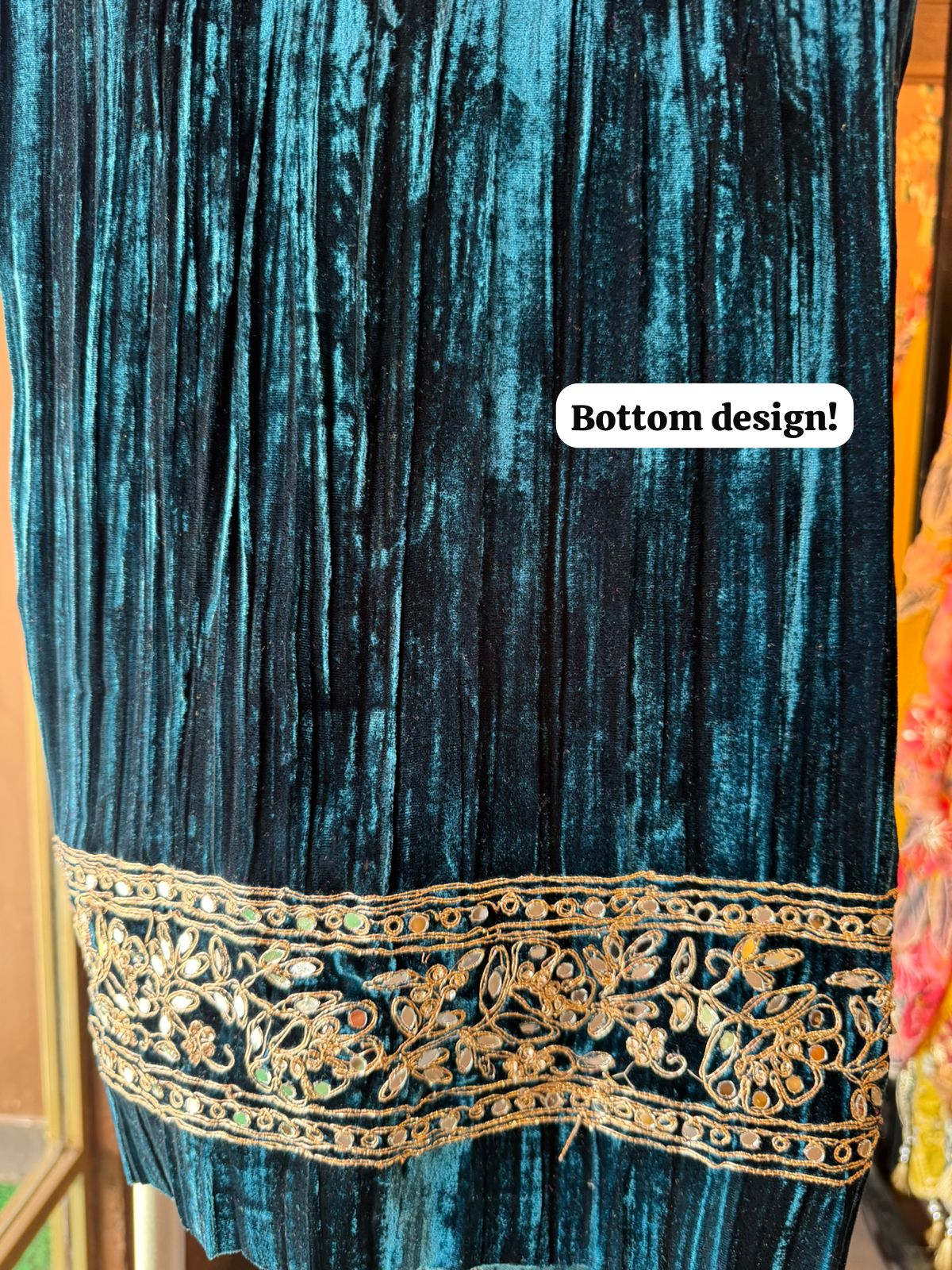 SHOP OUR BEST SELLING CRUSHED VELVET MIRROR WORK SUITS