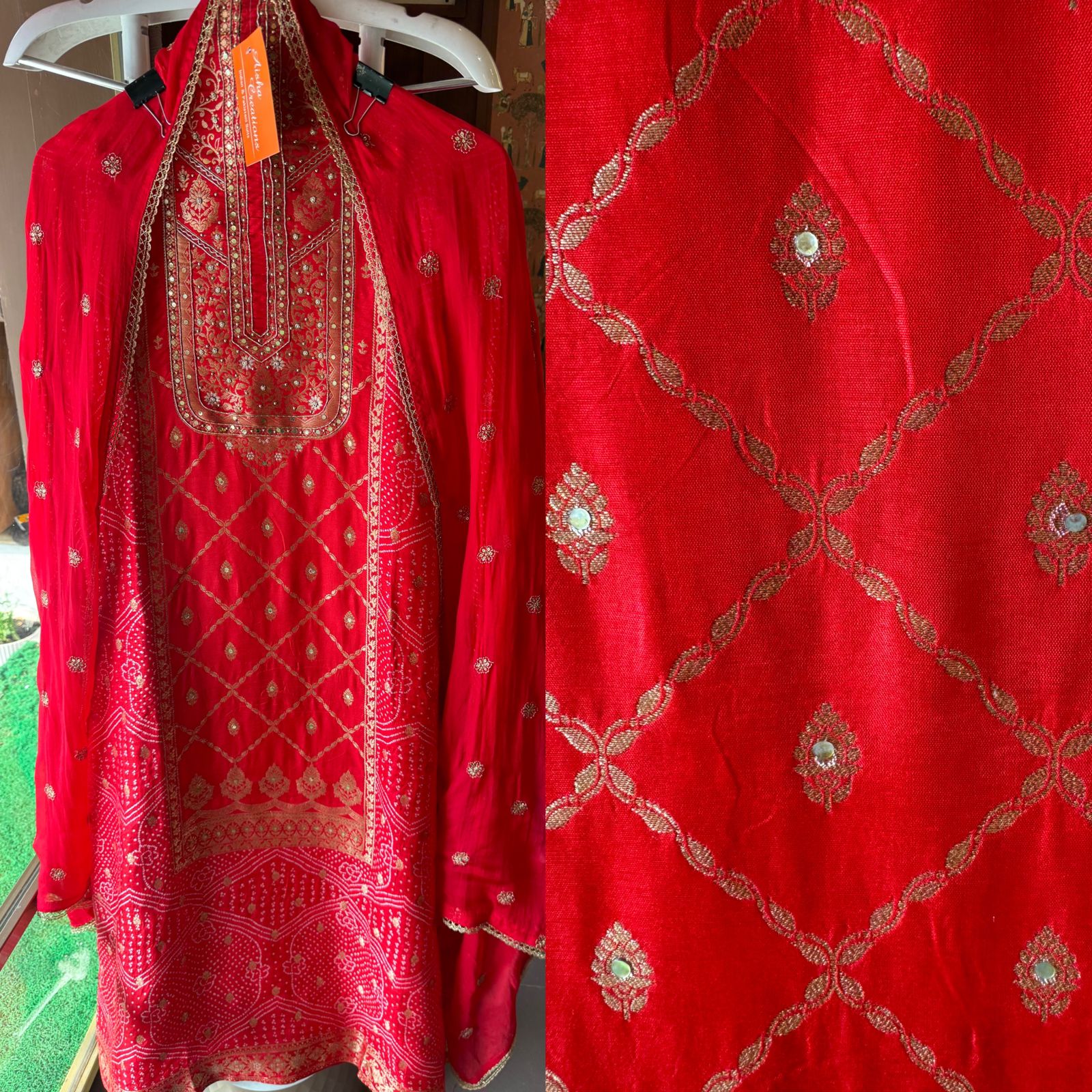 Banarsi Silk gold Weaving Shirt