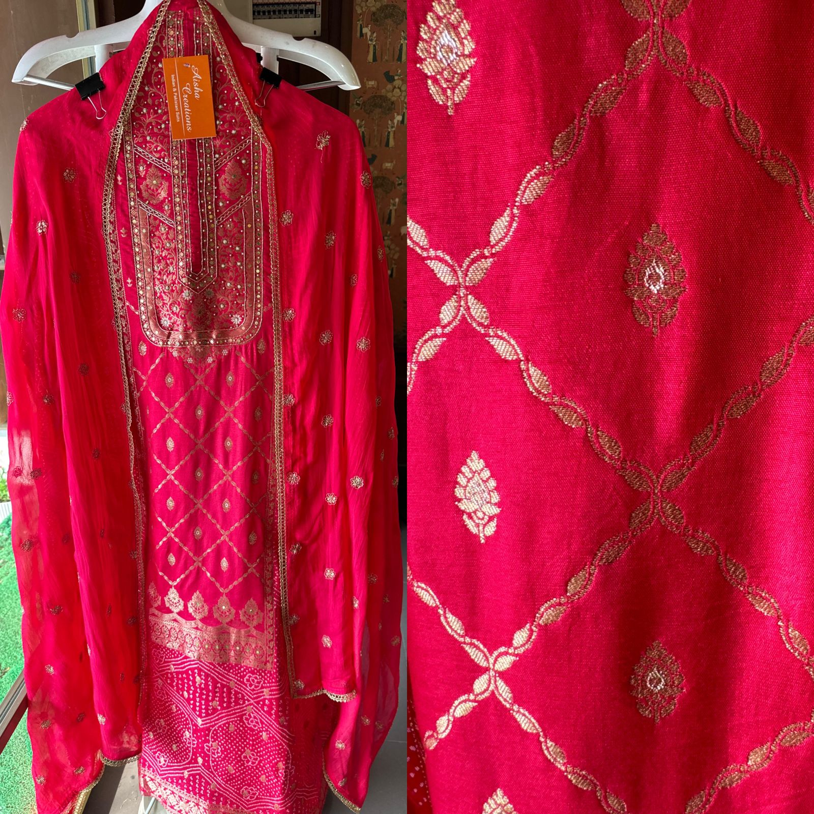 Banarsi Silk gold Weaving Shirt