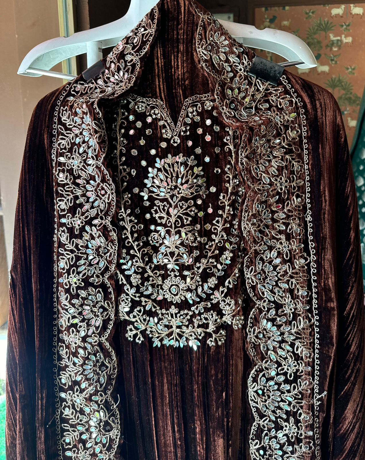 SHOP OUR BEST SELLING CRUSHED VELVET MIRROR WORK SUITS