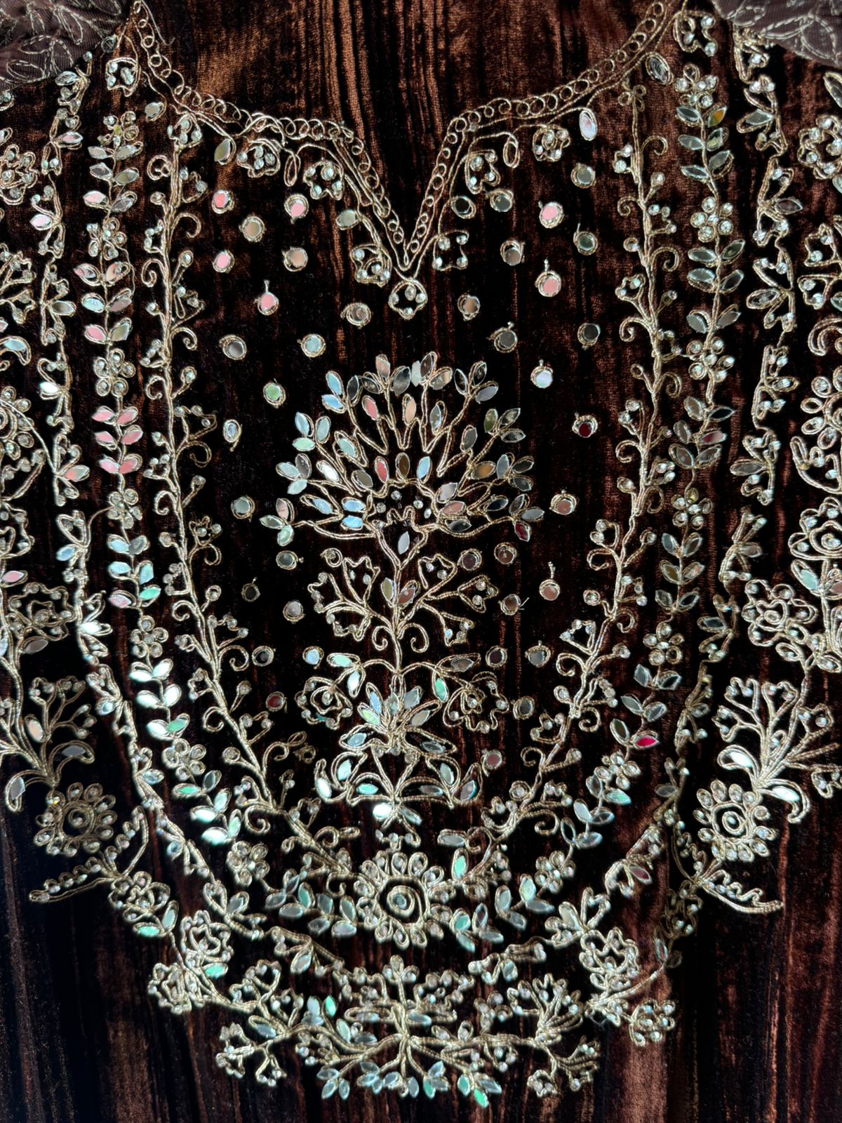 SHOP OUR BEST SELLING CRUSHED VELVET MIRROR WORK SUITS