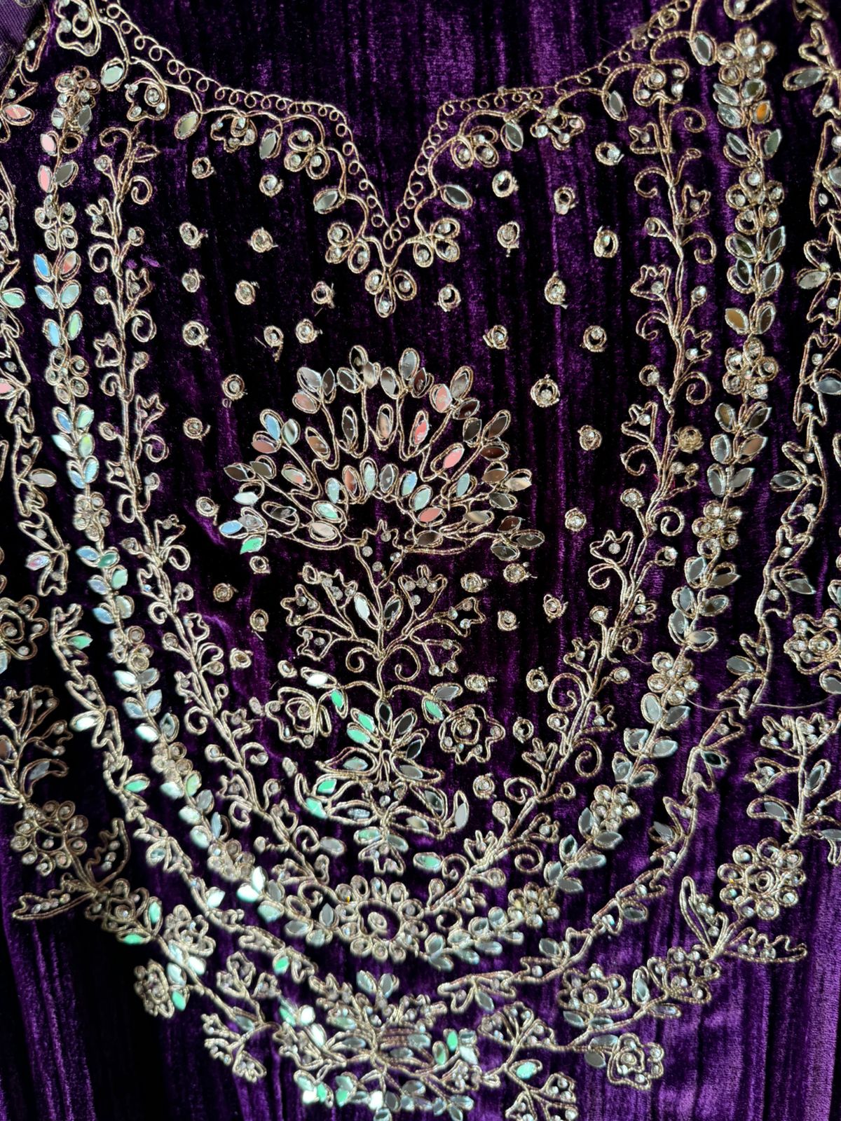 SHOP OUR BEST SELLING CRUSHED VELVET MIRROR WORK SUITS