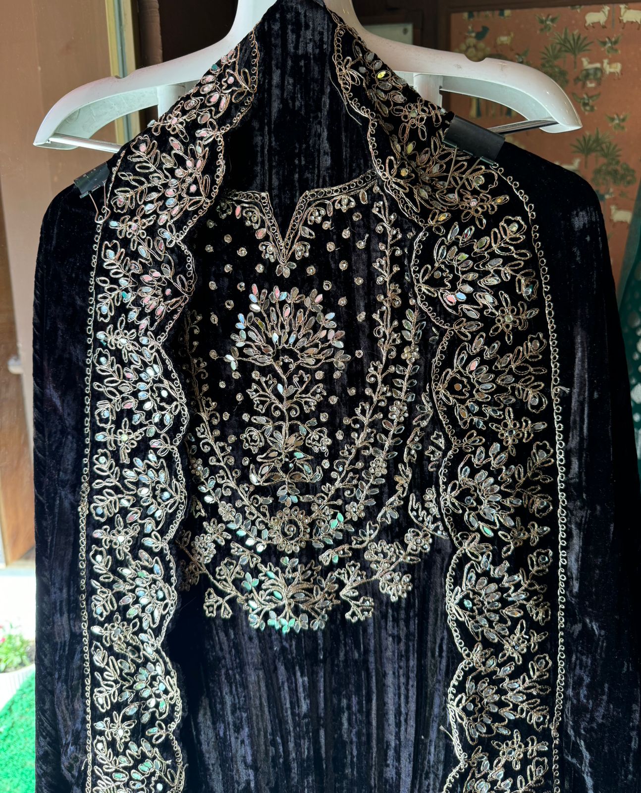 SHOP OUR BEST SELLING CRUSHED VELVET MIRROR WORK SUITS