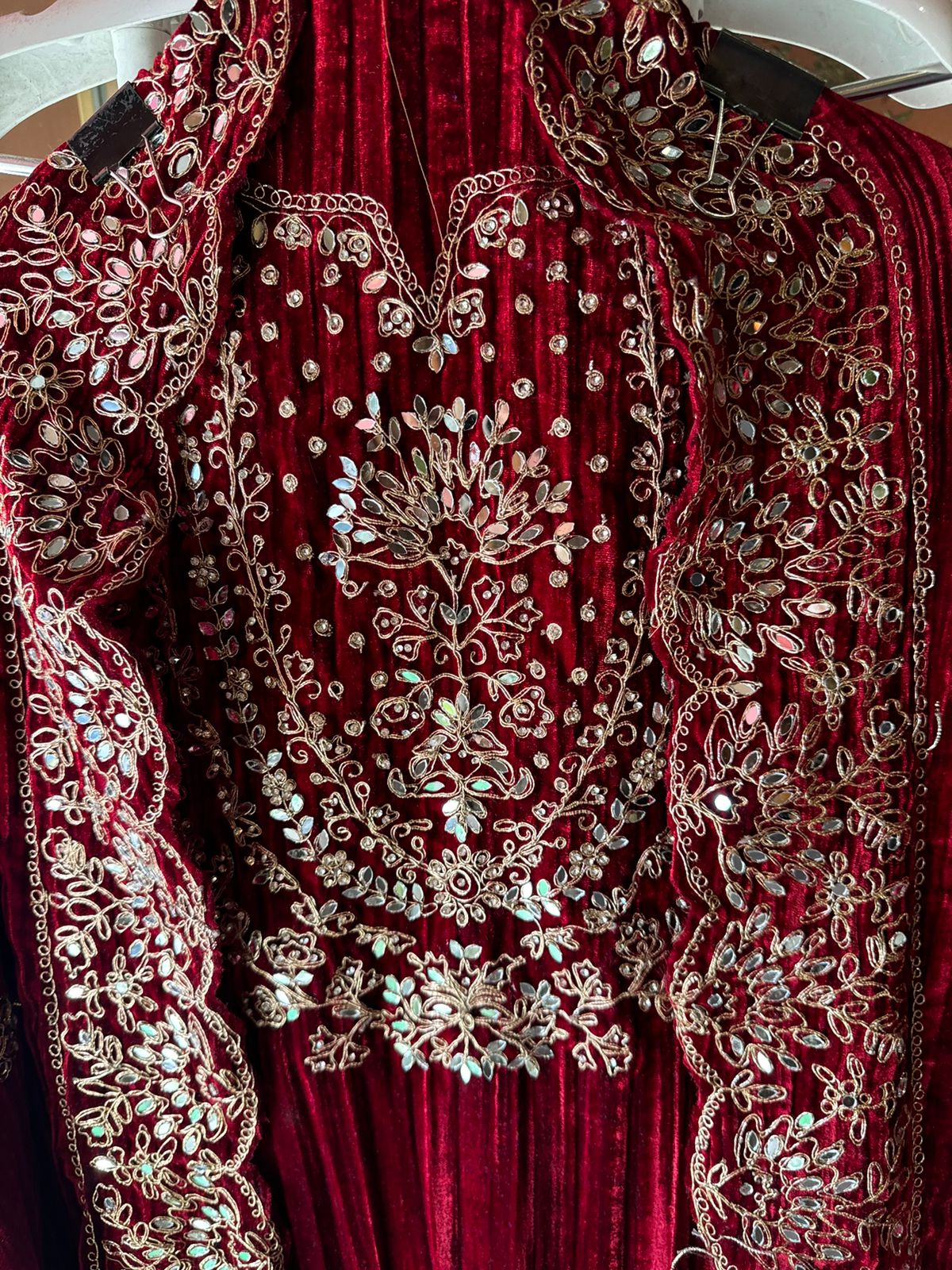 SHOP OUR BEST SELLING CRUSHED VELVET MIRROR WORK SUITS