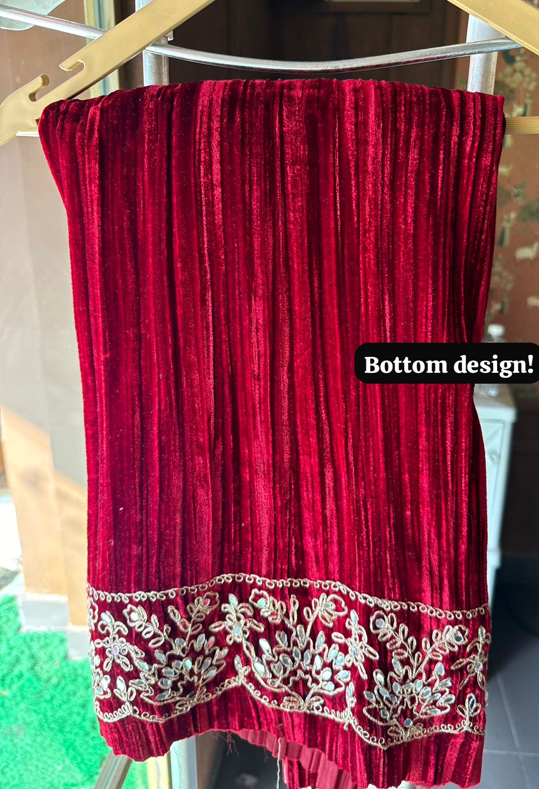 SHOP OUR BEST SELLING CRUSHED VELVET MIRROR WORK SUITS