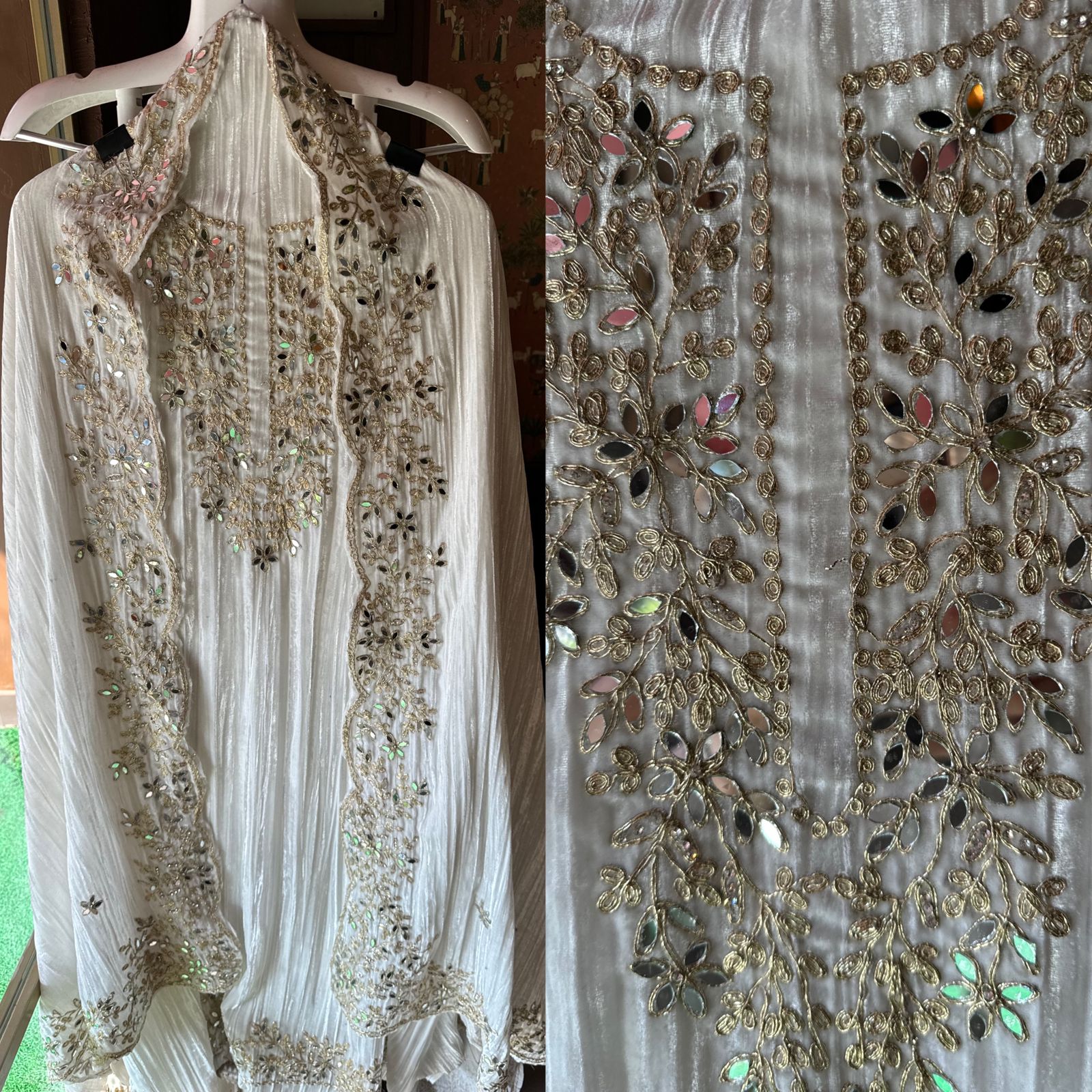 SHOP OUR BEST SELLING CRUSHED VELVET MIRROR WORK SUITS