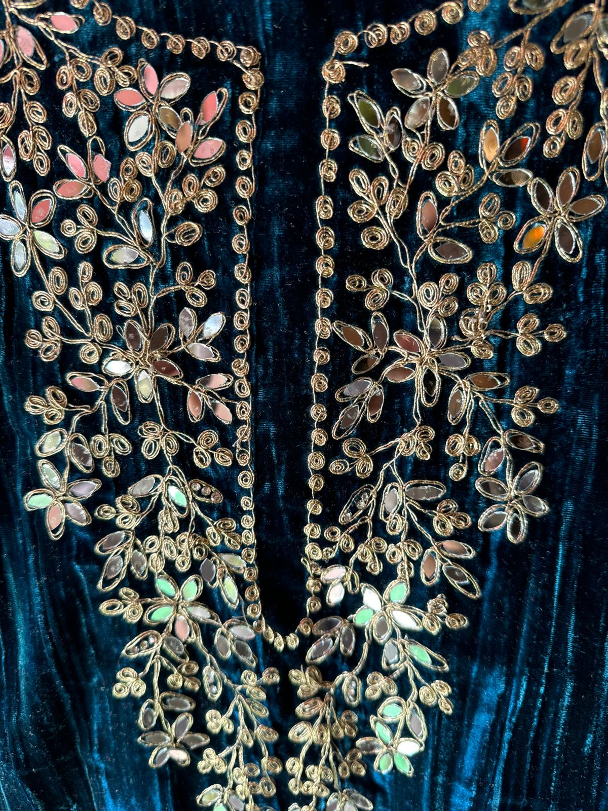 SHOP OUR BEST SELLING CRUSHED VELVET MIRROR WORK SUITS