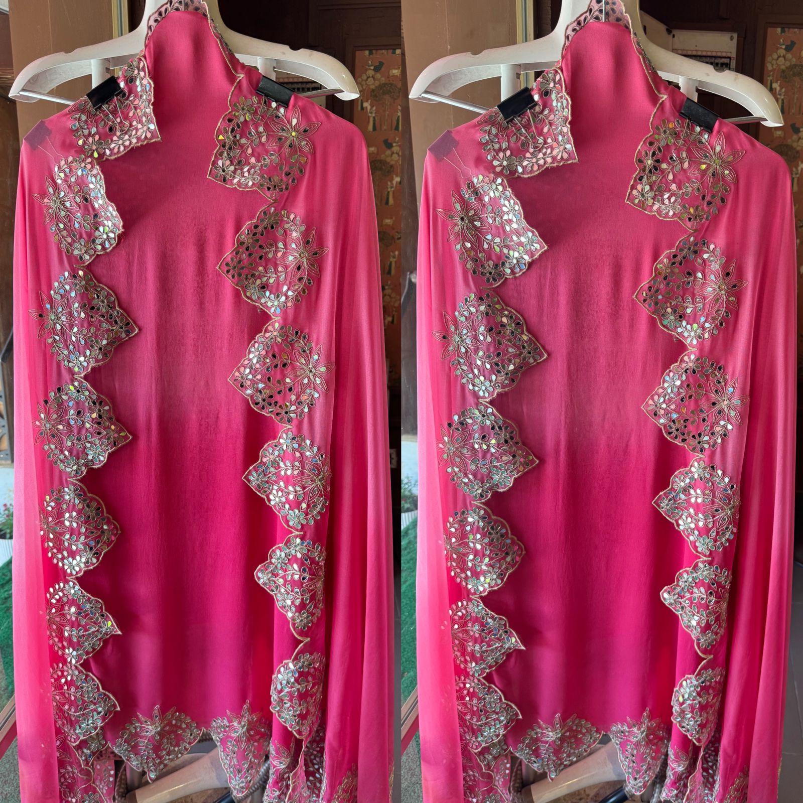 Ombre shaded Pure Georgette shirt