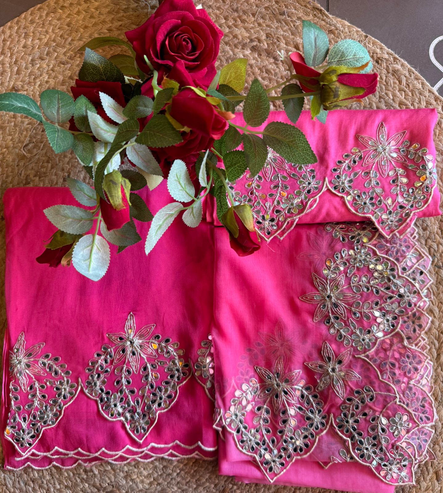 Ombre shaded Pure Georgette shirt