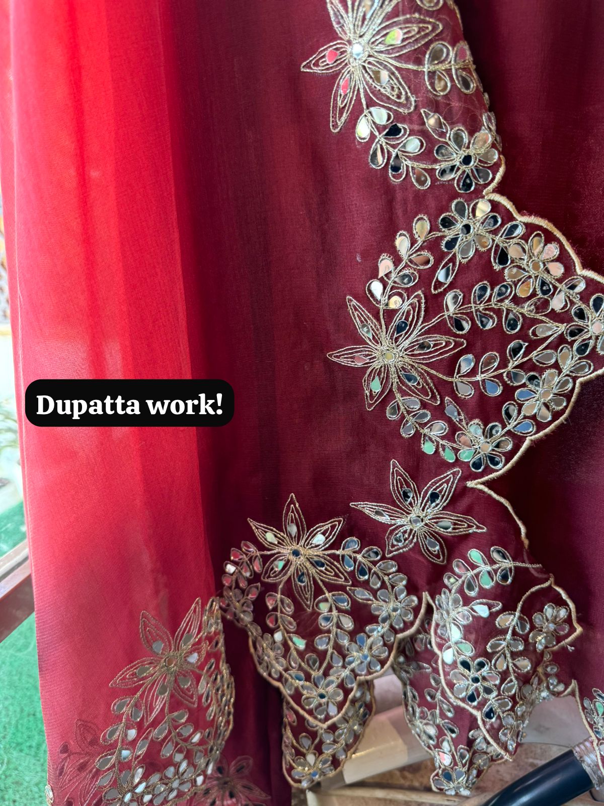 Ombre shaded Pure Georgette shirt