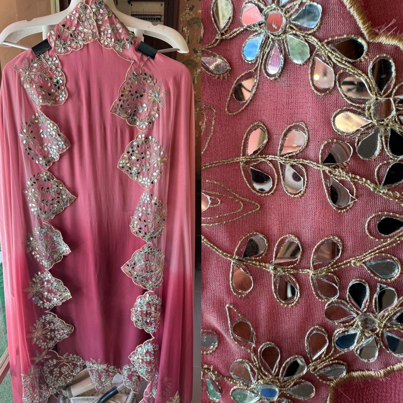 Ombre shaded Pure Georgette shirt