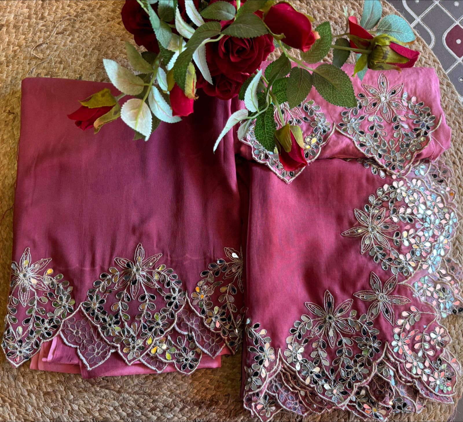 Ombre shaded Pure Georgette shirt