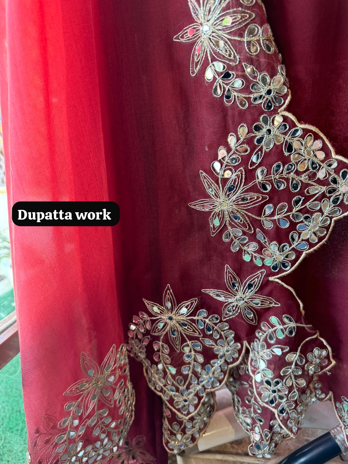 Ombre shaded Pure Georgette shirt