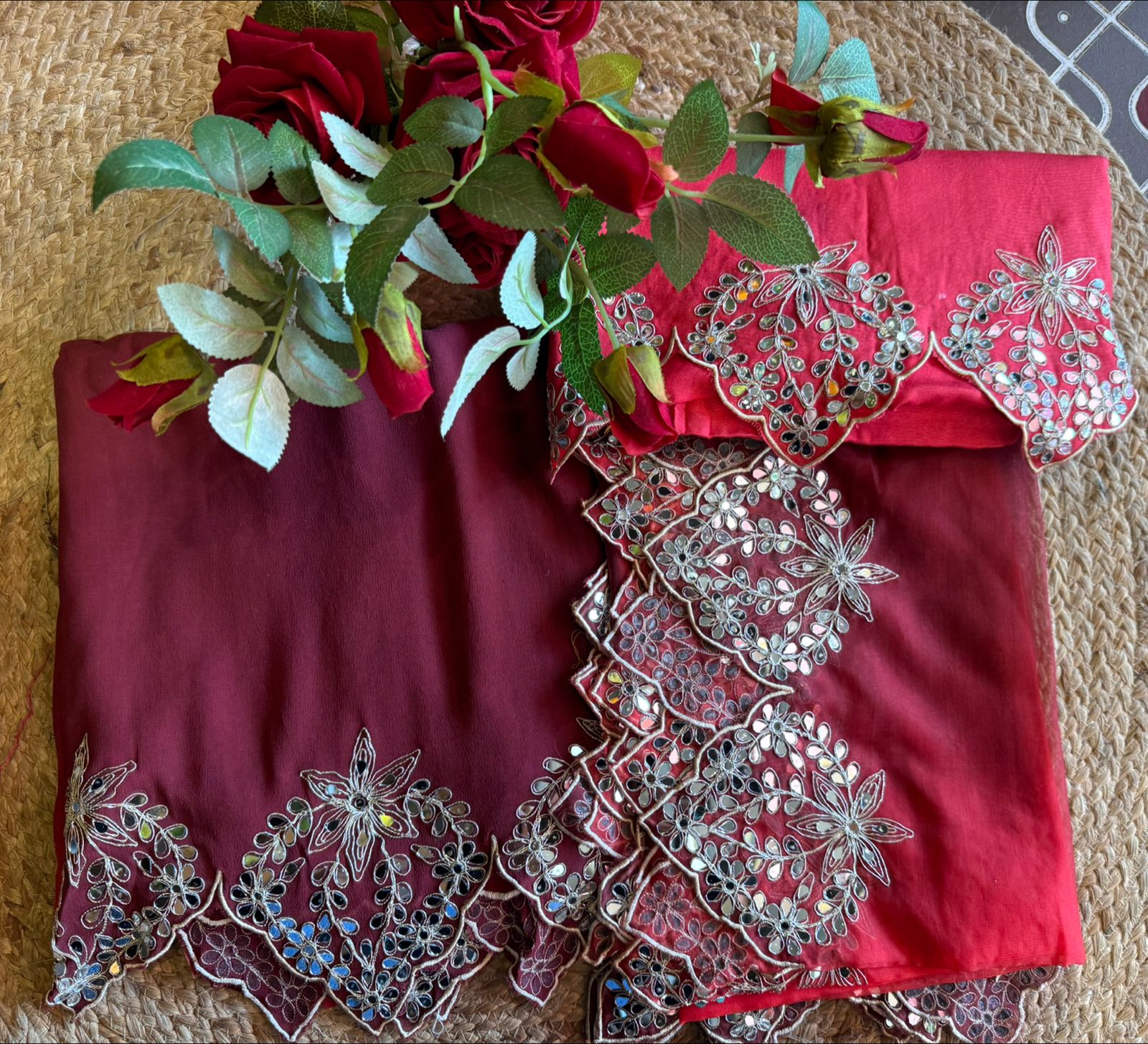 Ombre shaded Pure Georgette shirt