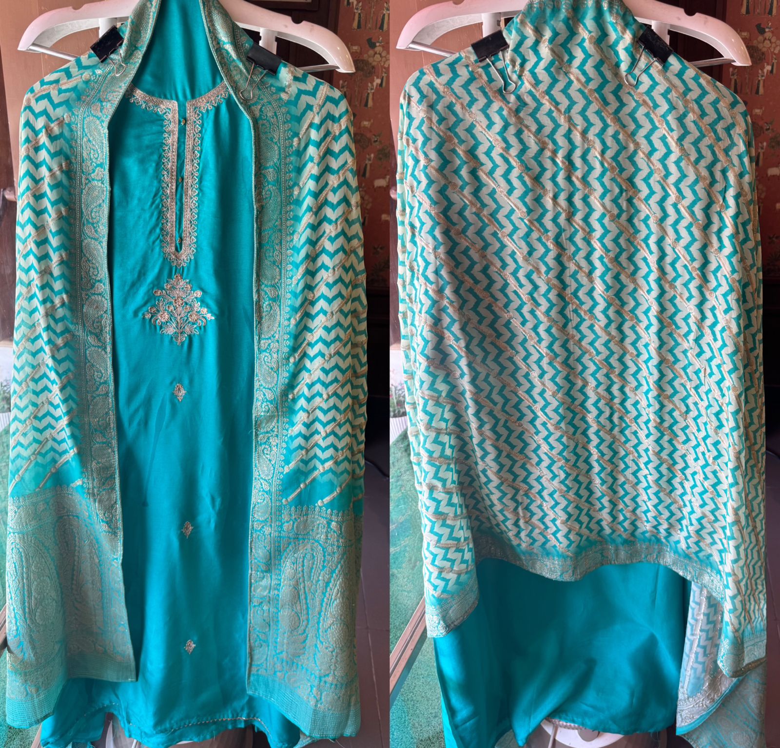 Pure Silk Unstitched Shirt