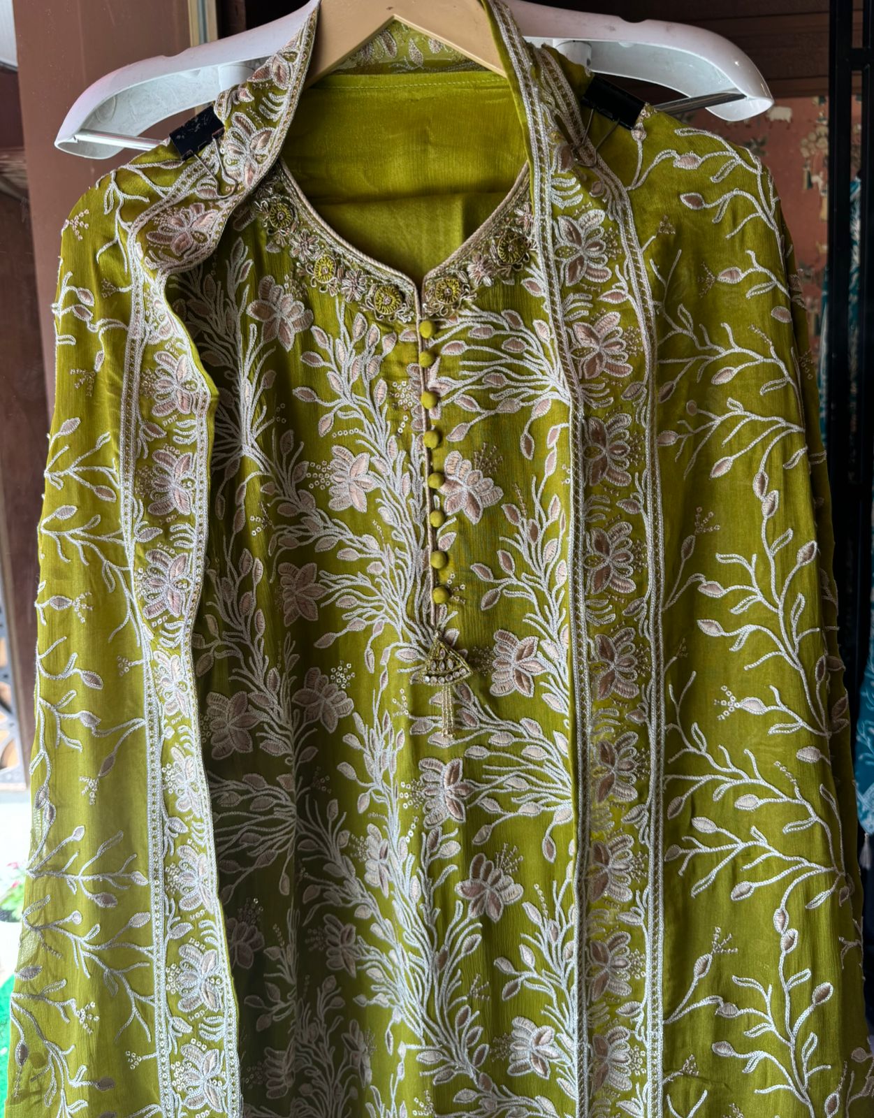 Pure chinon heavily embroidered collection