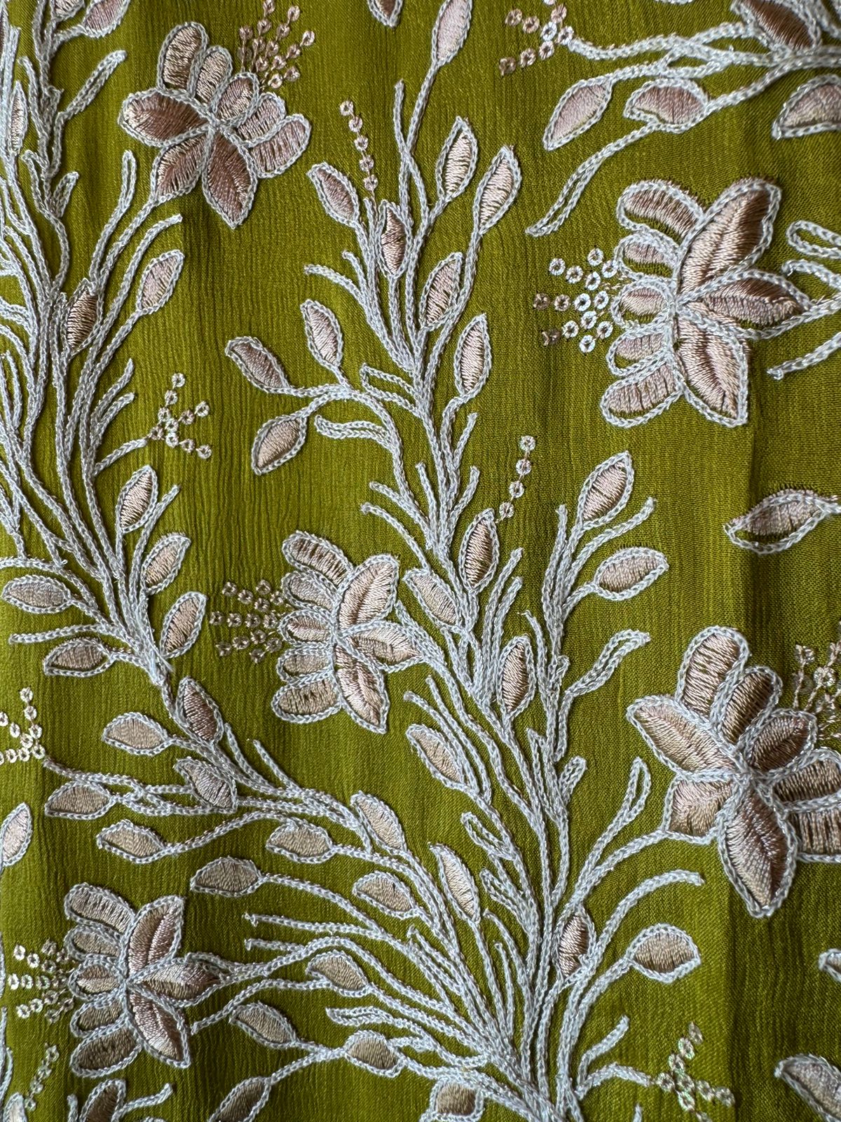 Pure chinon heavily embroidered collection