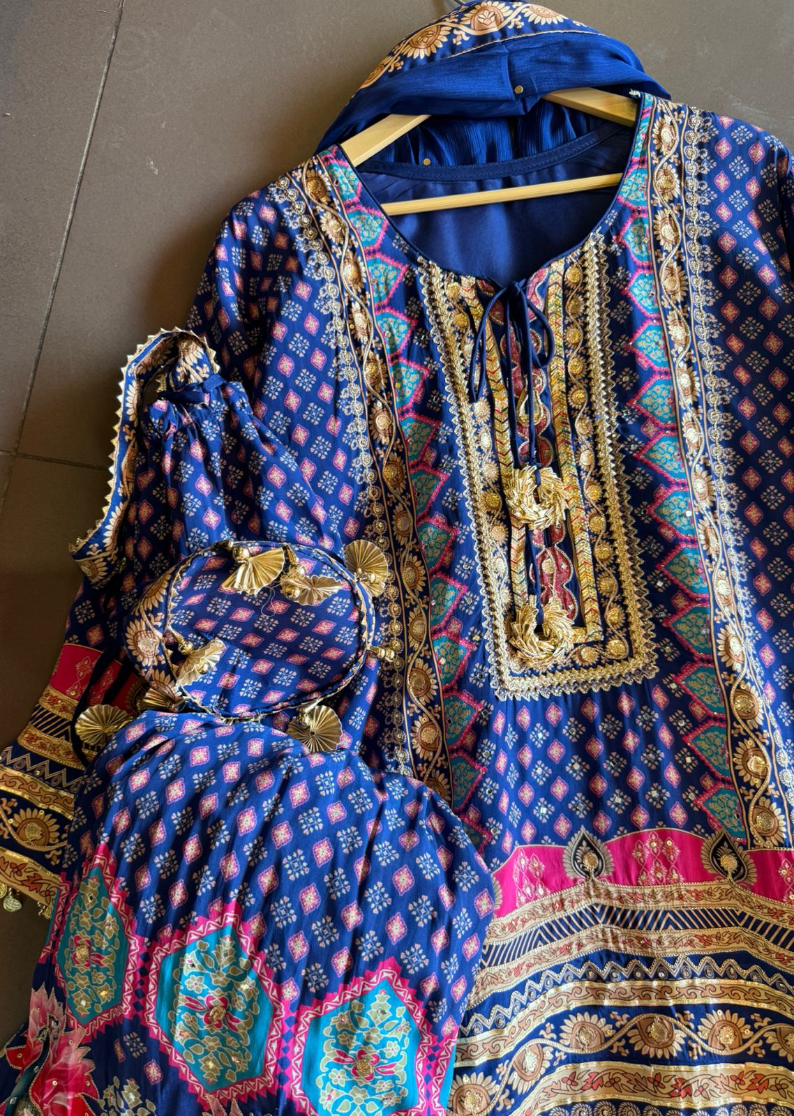 Shop our New range of Sharara sets on pure crepe