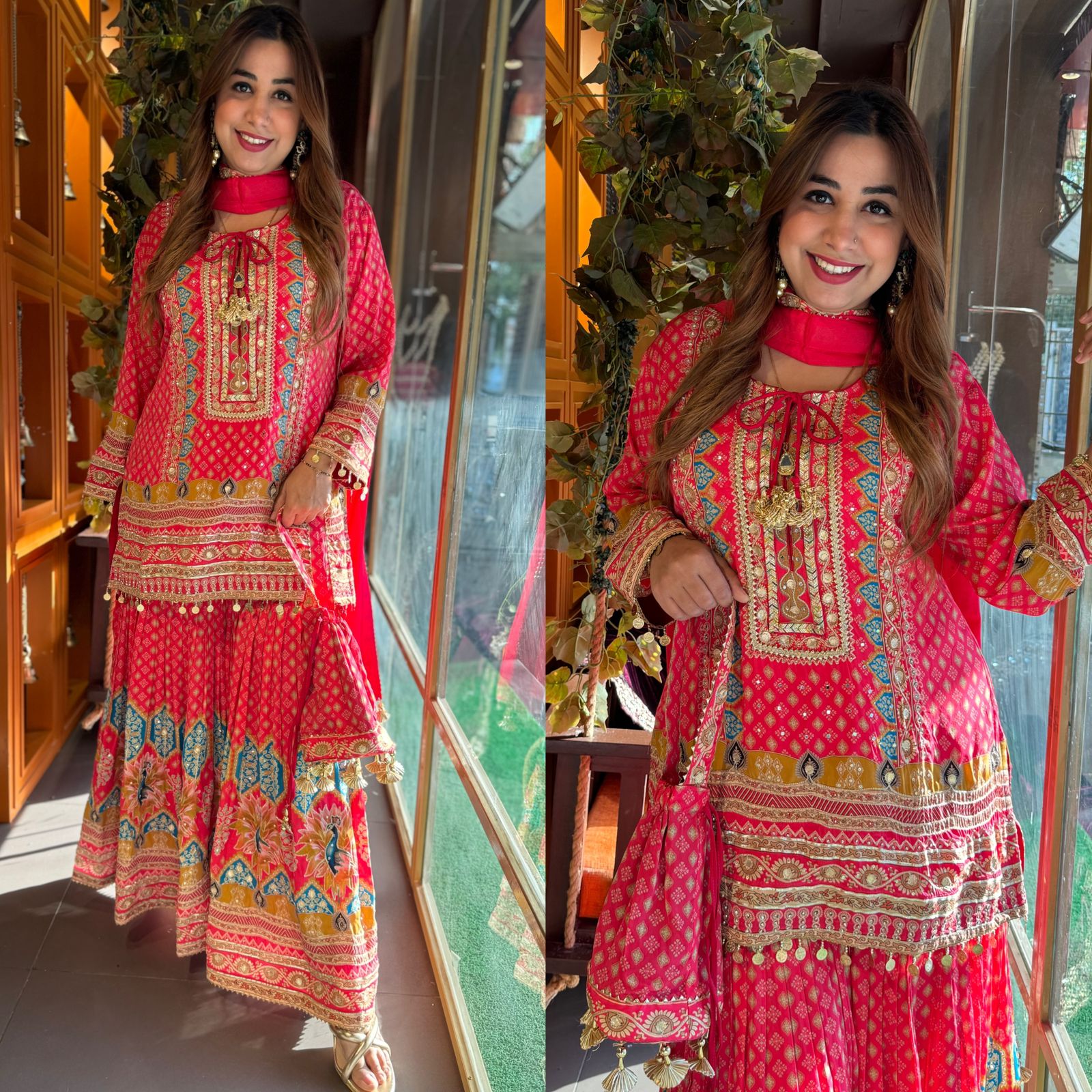 Shop our New range of Sharara sets on pure crepe