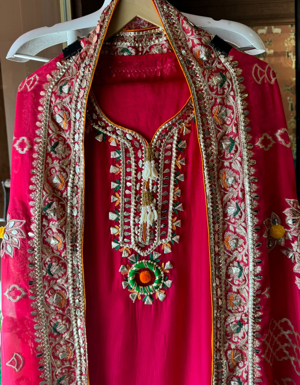 Soft organza Unstitched Suit