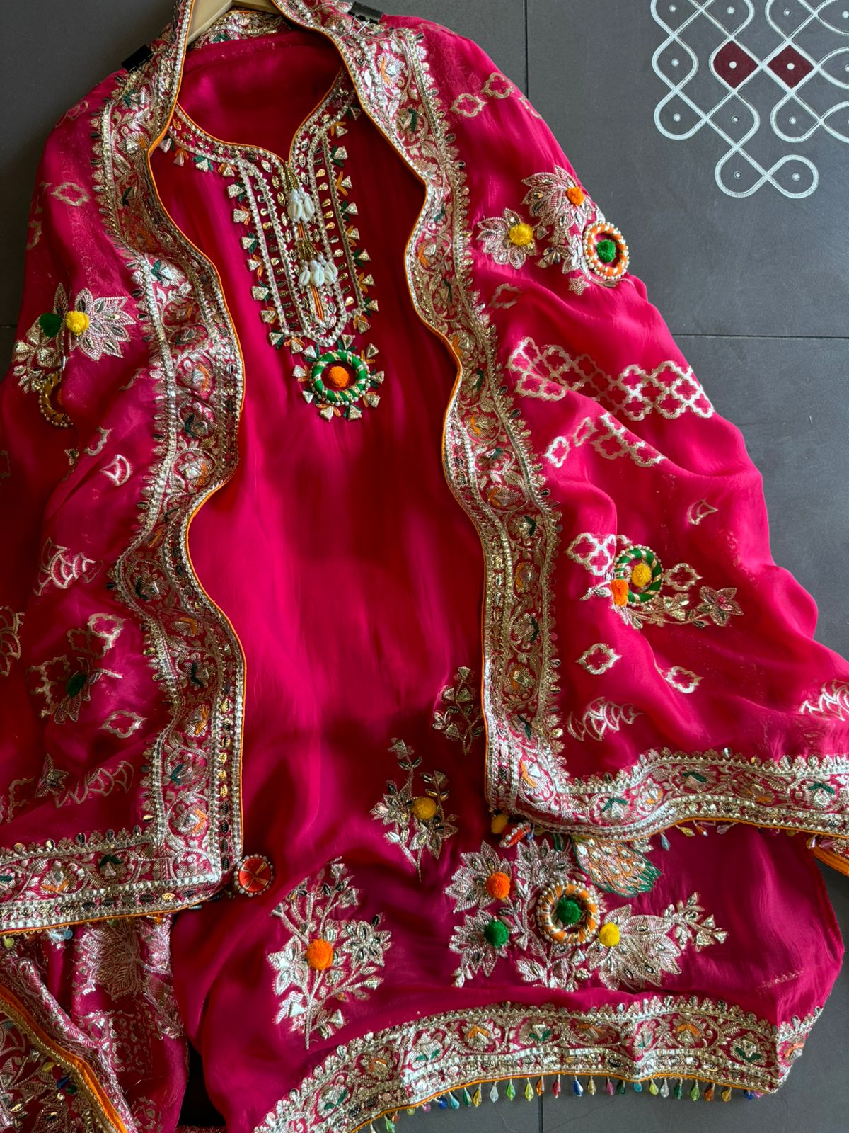 Soft organza Unstitched Suit