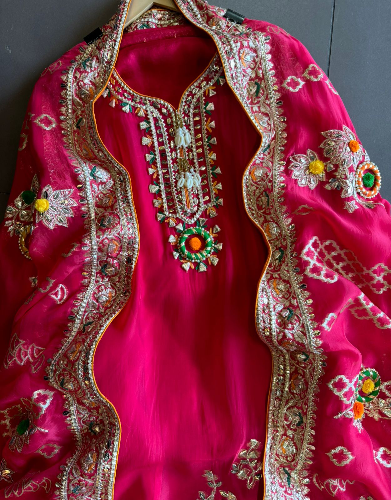 Soft organza Unstitched Suit