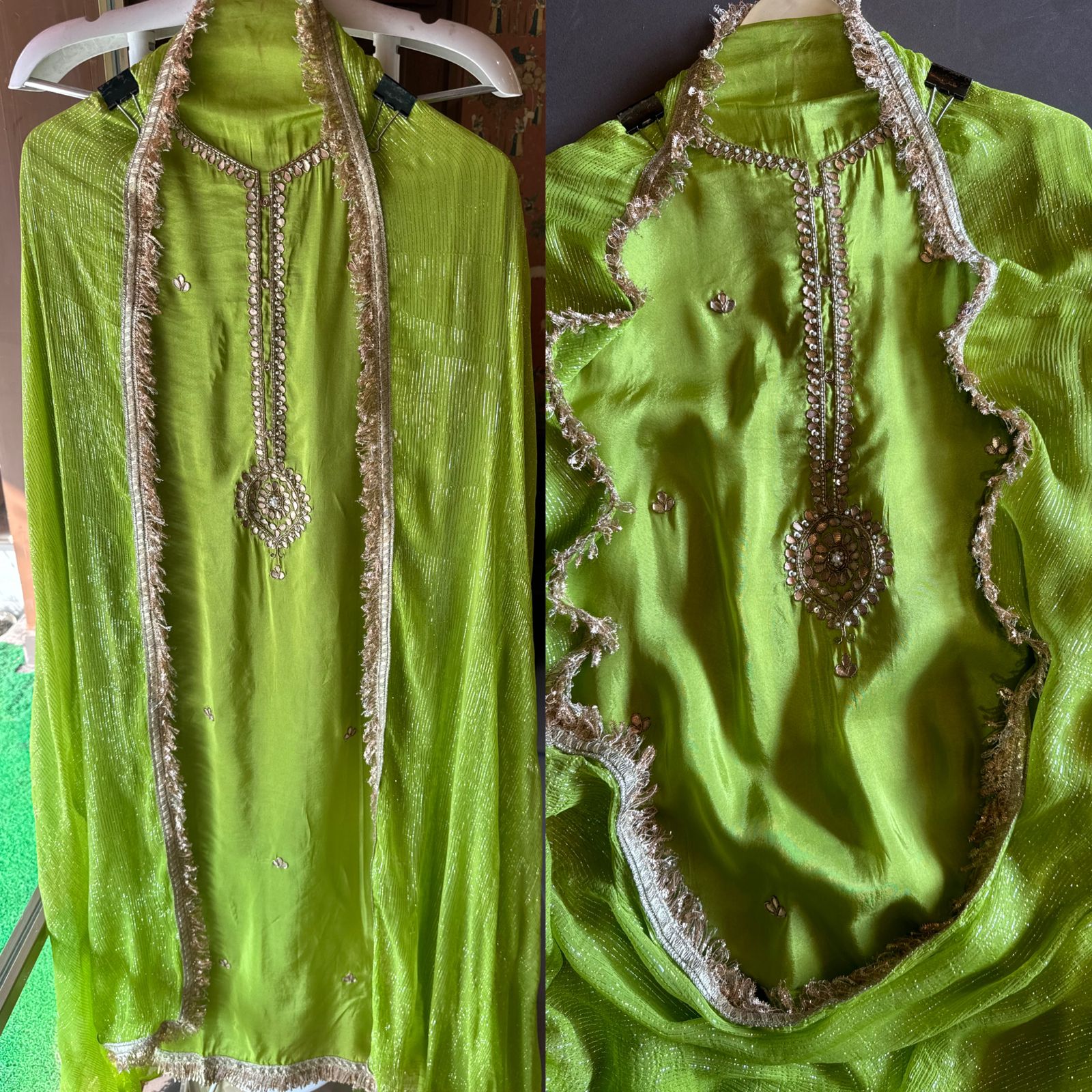 Pure Soft Silk Unstitched Shirt