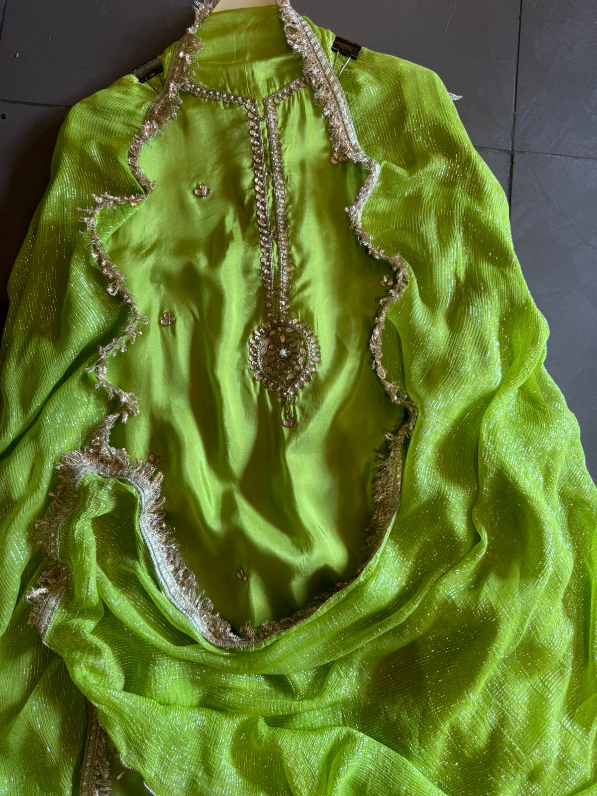 Pure Soft Silk Unstitched Shirt