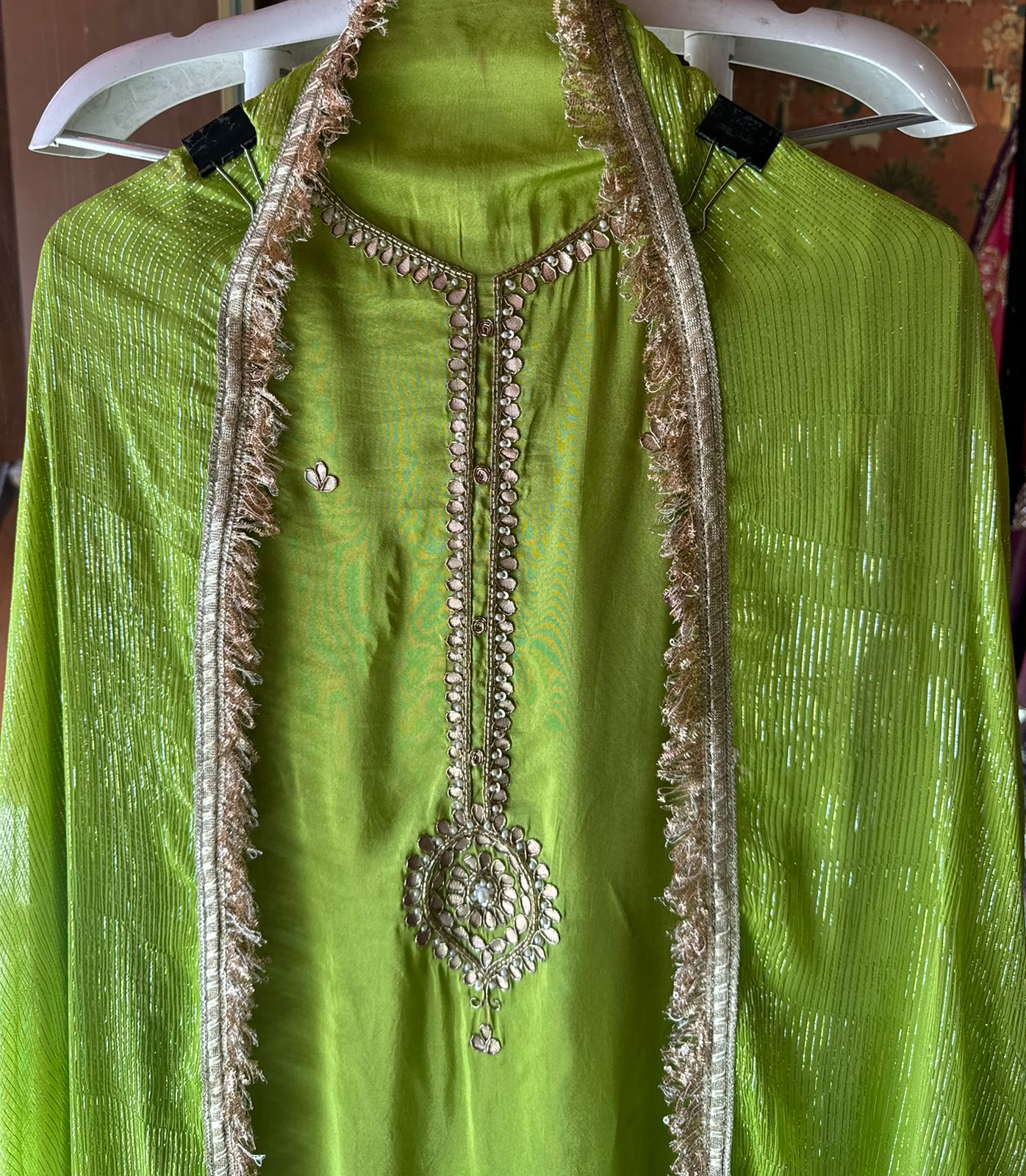 Pure Soft Silk Unstitched Shirt